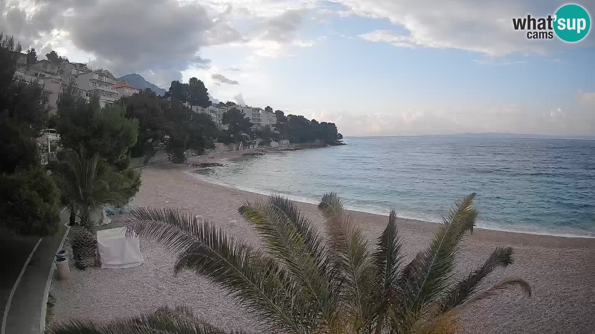Webcam Lučica Beach Brela – Live View from the Adriatic Coast