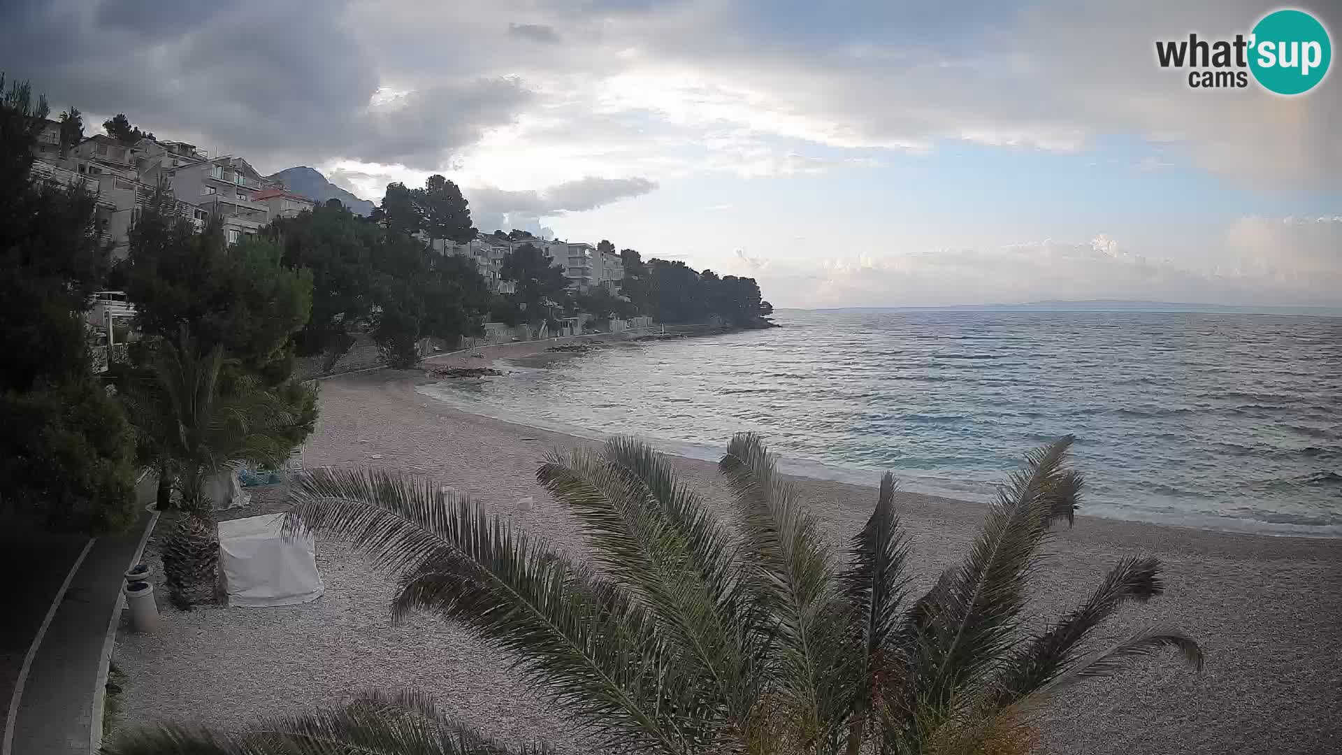 Webcam Lučica Beach Brela – Live View from the Adriatic Coast