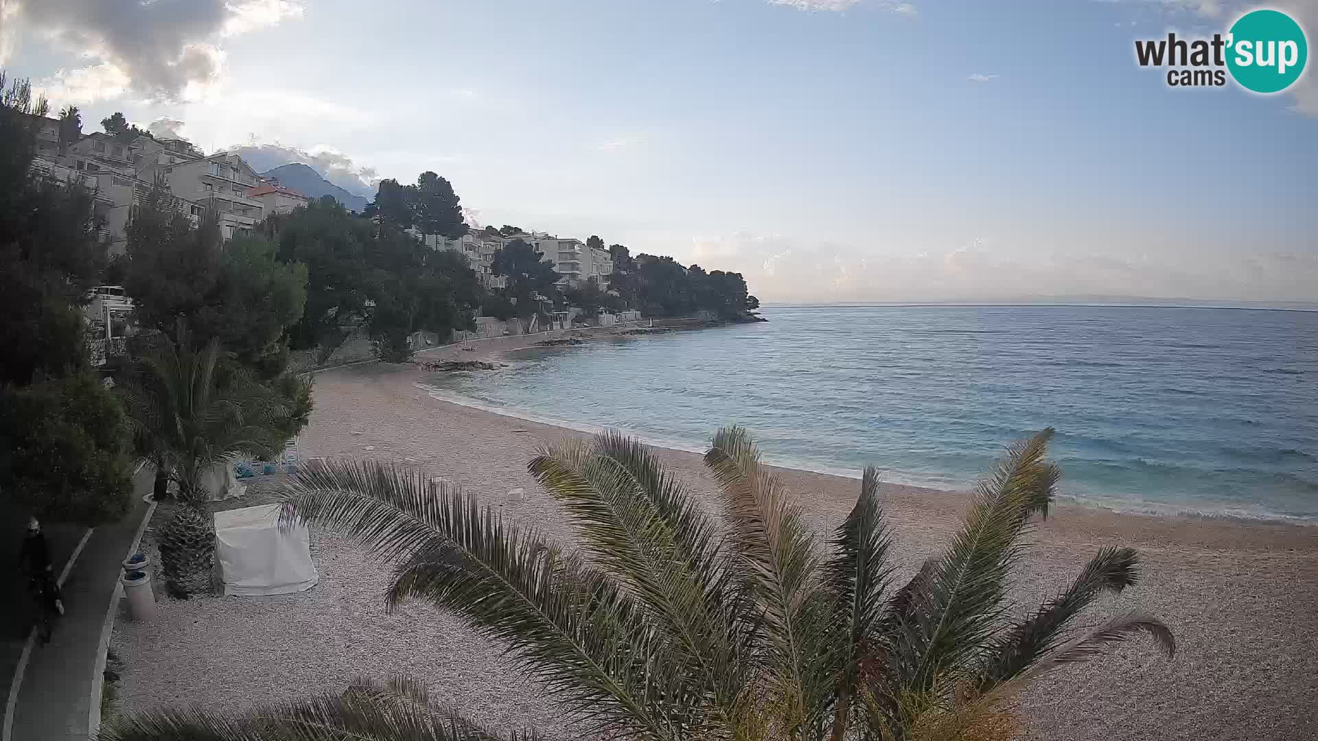 Webcam Lučica Beach Brela – Live View from the Adriatic Coast