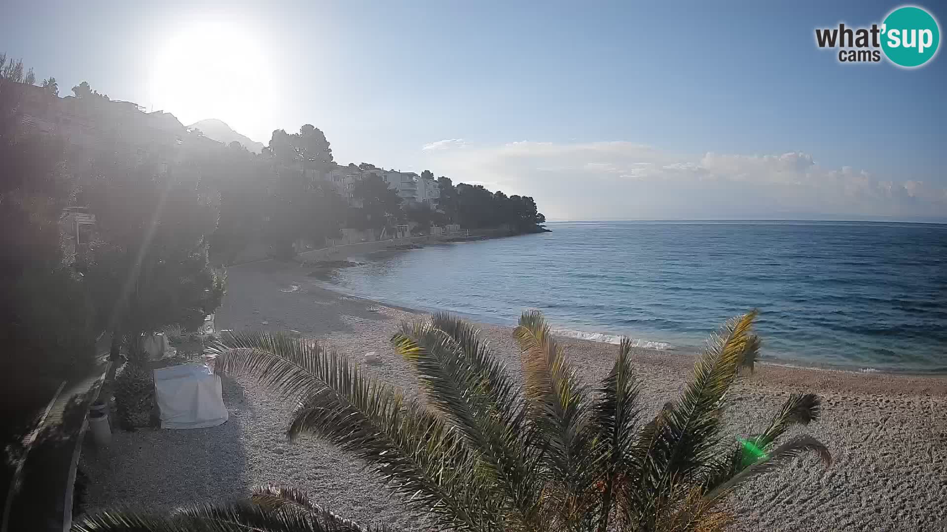 Webcam Spiaggia Lučica Brela – Vista live sulla costa adriatica