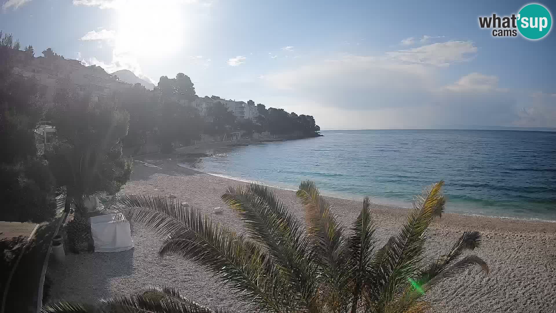 Webcam Lučica Beach Brela – Live View from the Adriatic Coast