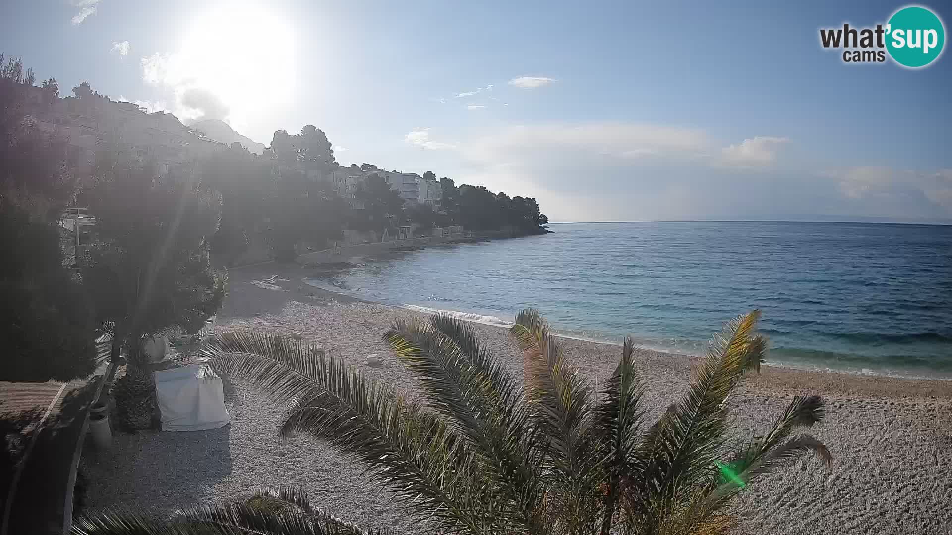 Webcam Lučica Beach Brela – Live View from the Adriatic Coast