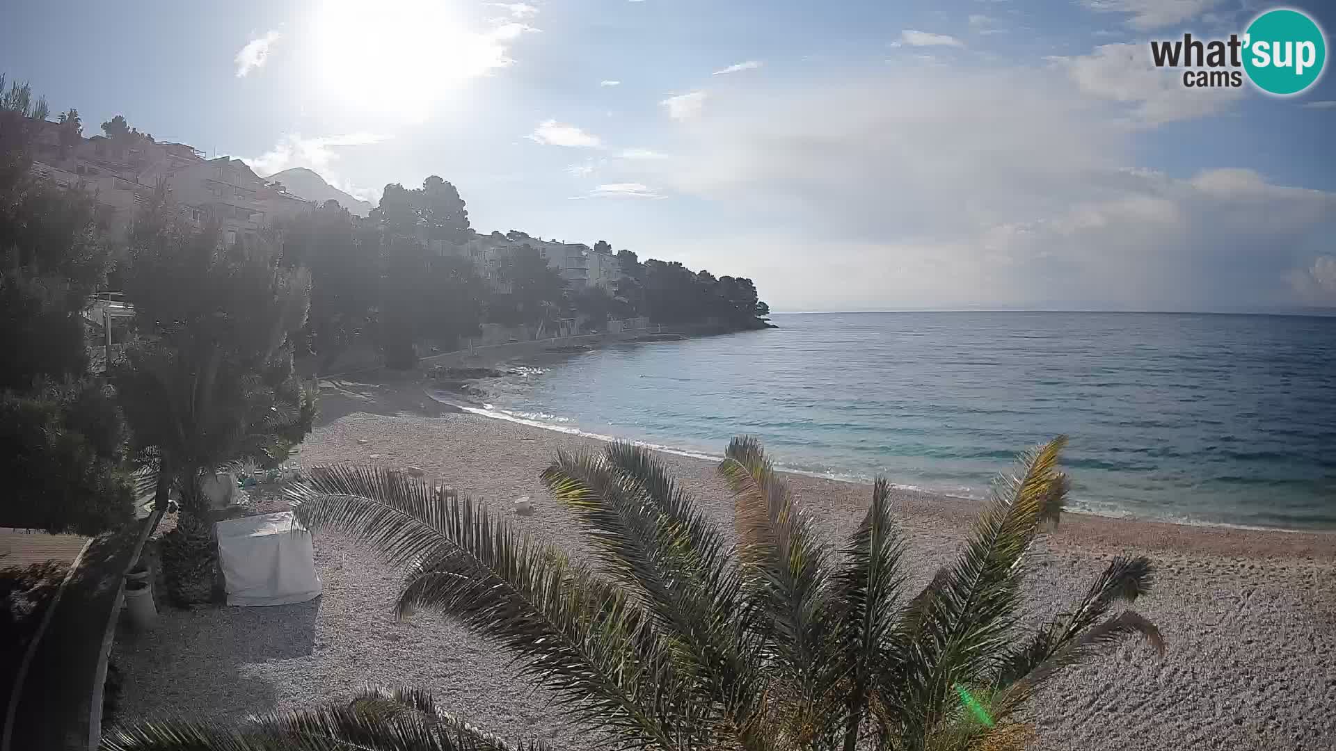 Webcam Lučica Beach Brela – Live View from the Adriatic Coast