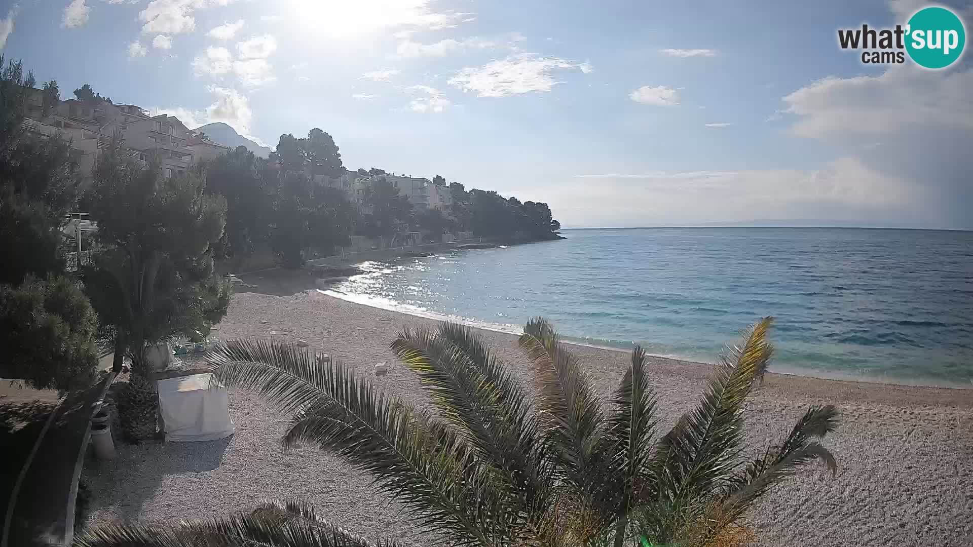 Webcam Lučica Beach Brela – Live View from the Adriatic Coast
