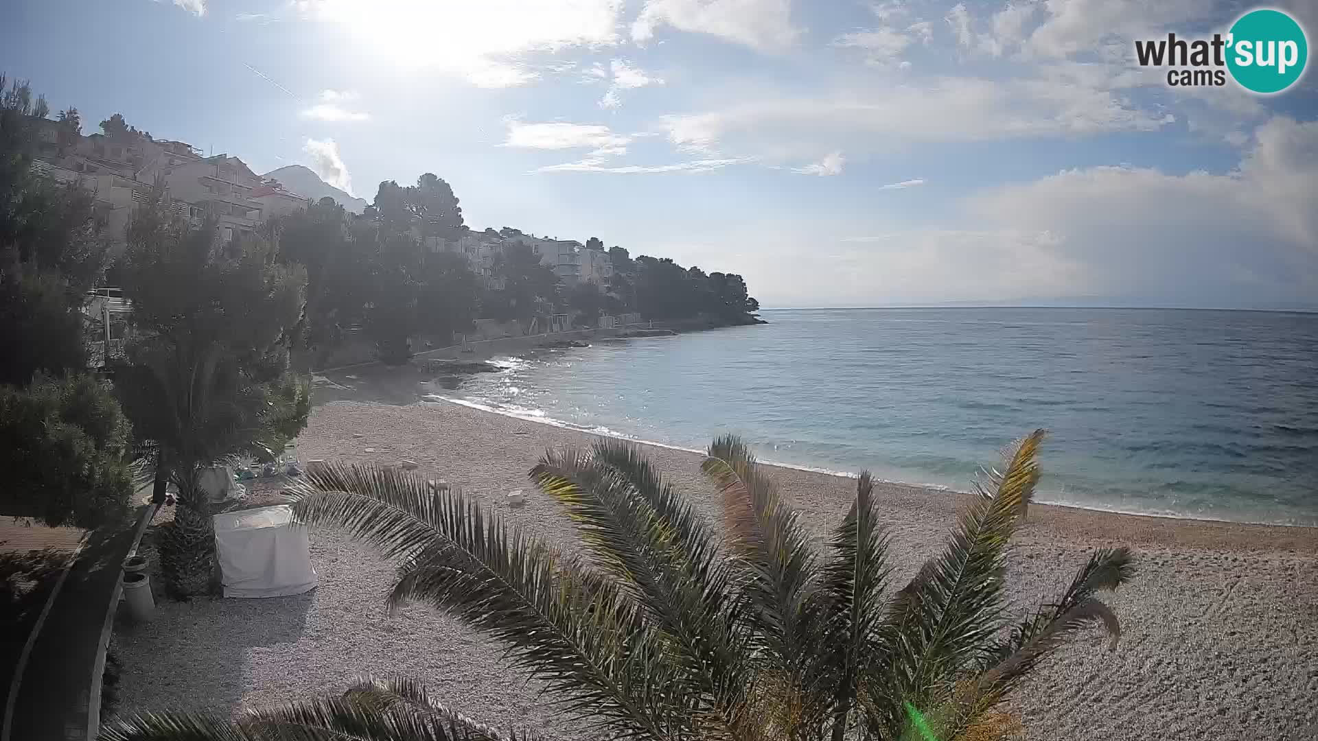 Webcam Lučica Beach Brela – Live View from the Adriatic Coast
