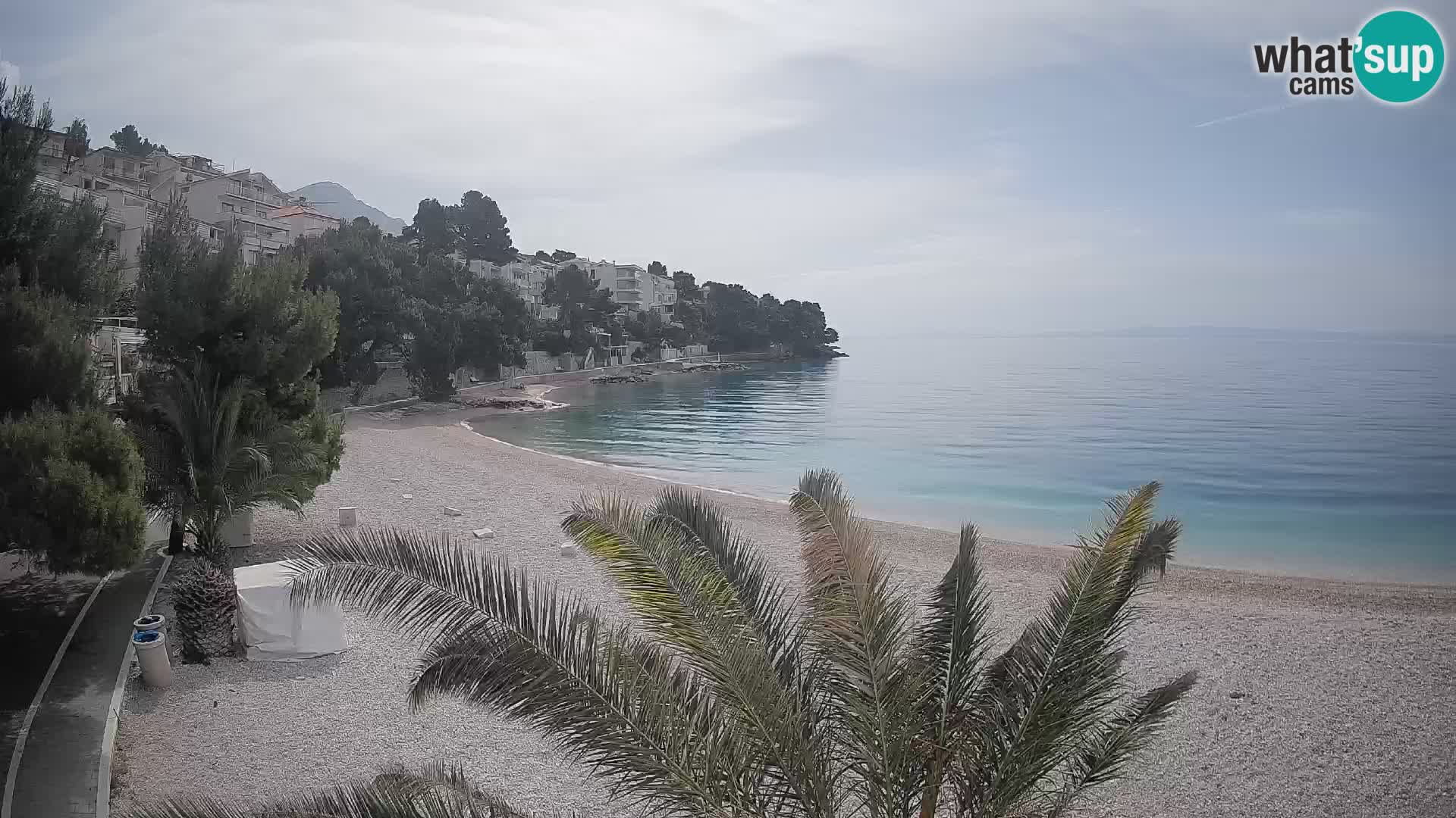 Webcam Lučica Beach Brela – Live View from the Adriatic Coast