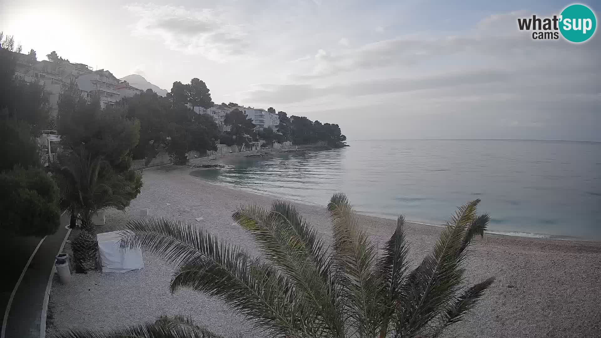 Webcam Lučica Beach Brela – Live View from the Adriatic Coast