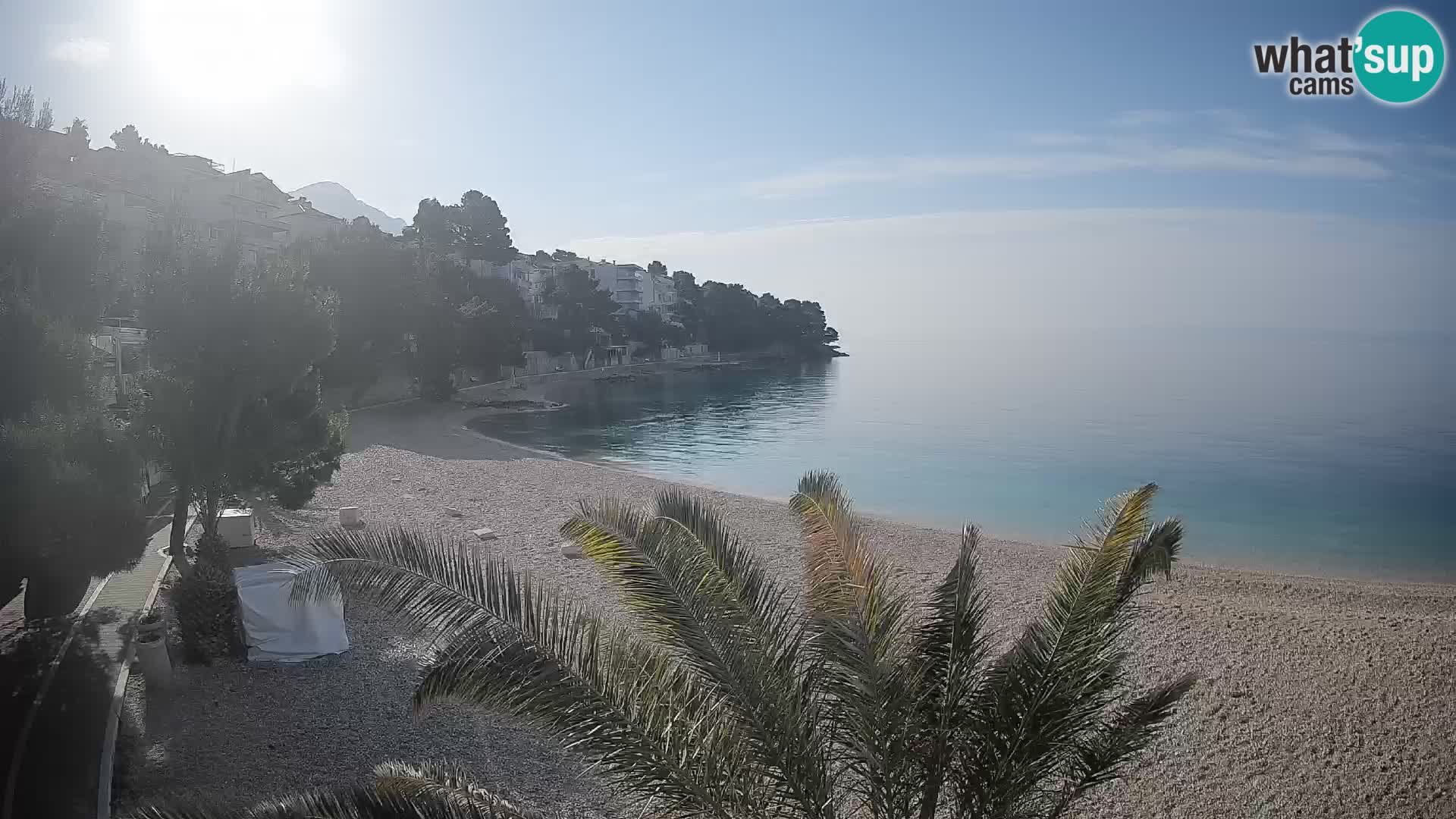 Webcam Lučica Beach Brela – Live View from the Adriatic Coast