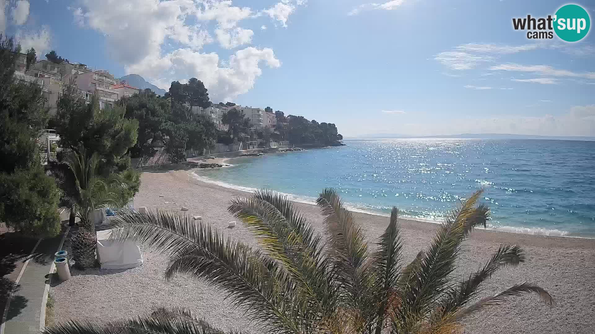 Webcam Lučica Beach Brela – Live View from the Adriatic Coast