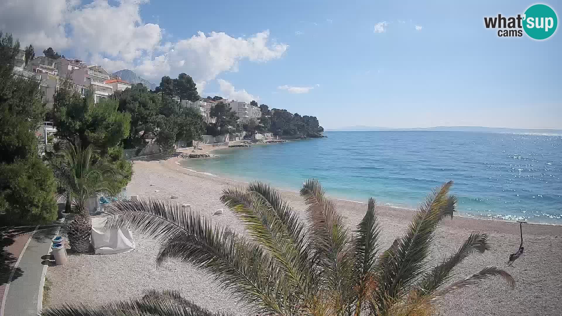 Webcam Lučica Beach Brela – Live View from the Adriatic Coast