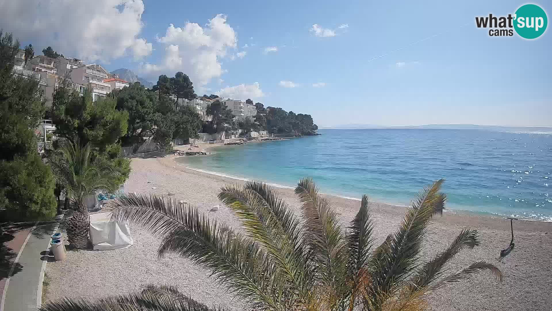 Webcam Lučica Beach Brela – Live View from the Adriatic Coast