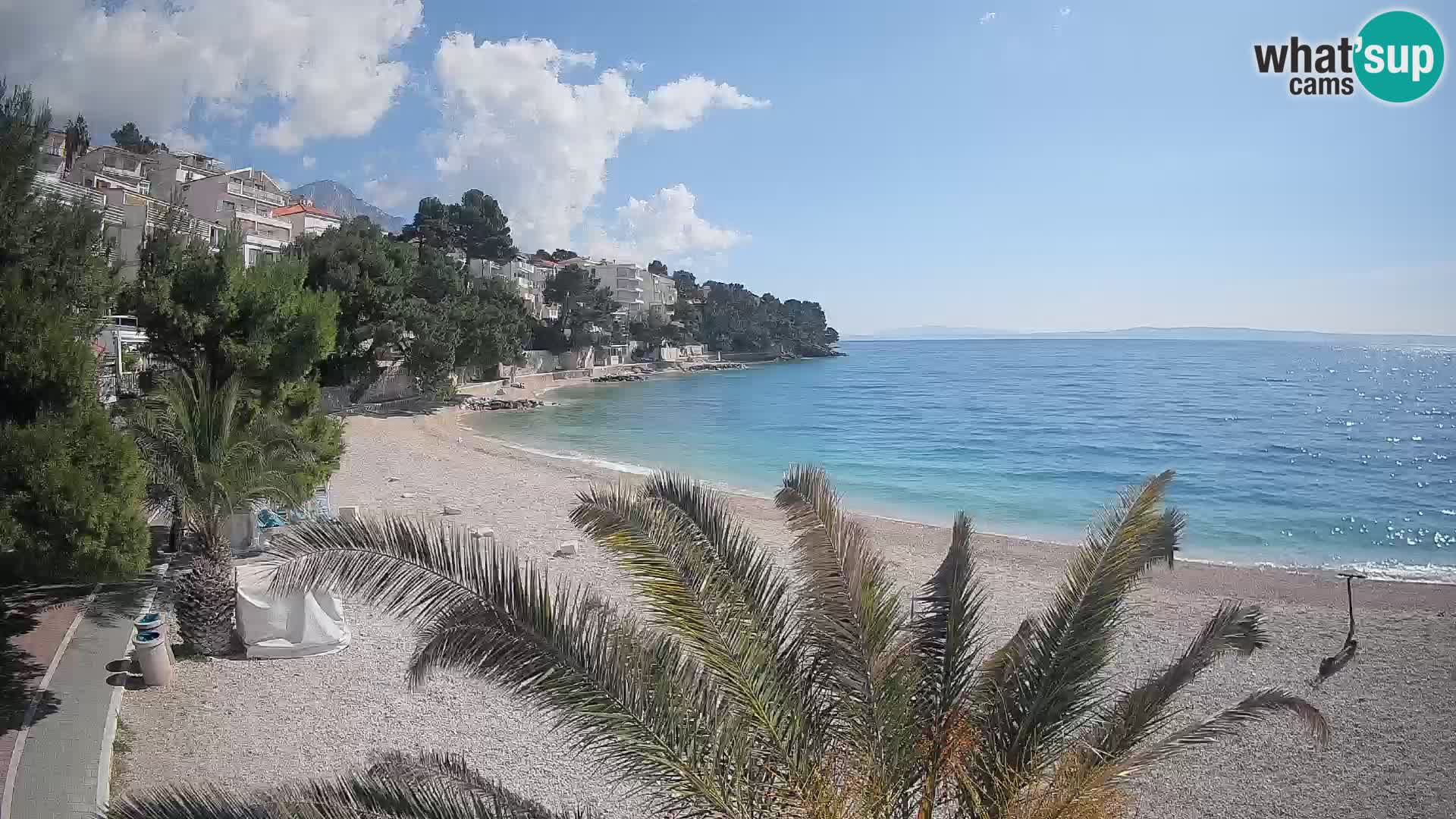 Webcam Lučica Beach Brela – Live View from the Adriatic Coast