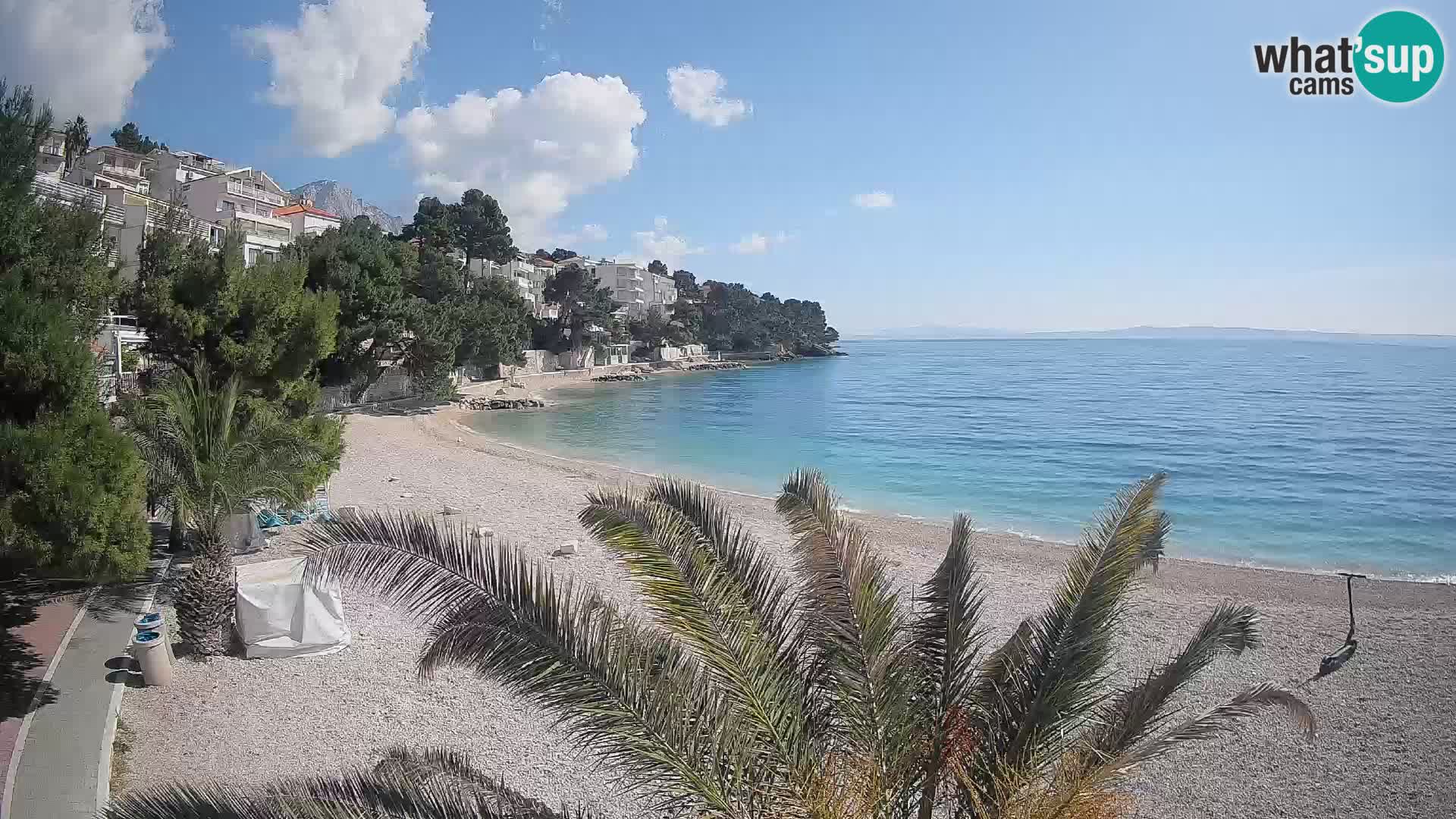 Webcam Lučica Beach Brela – Live View from the Adriatic Coast