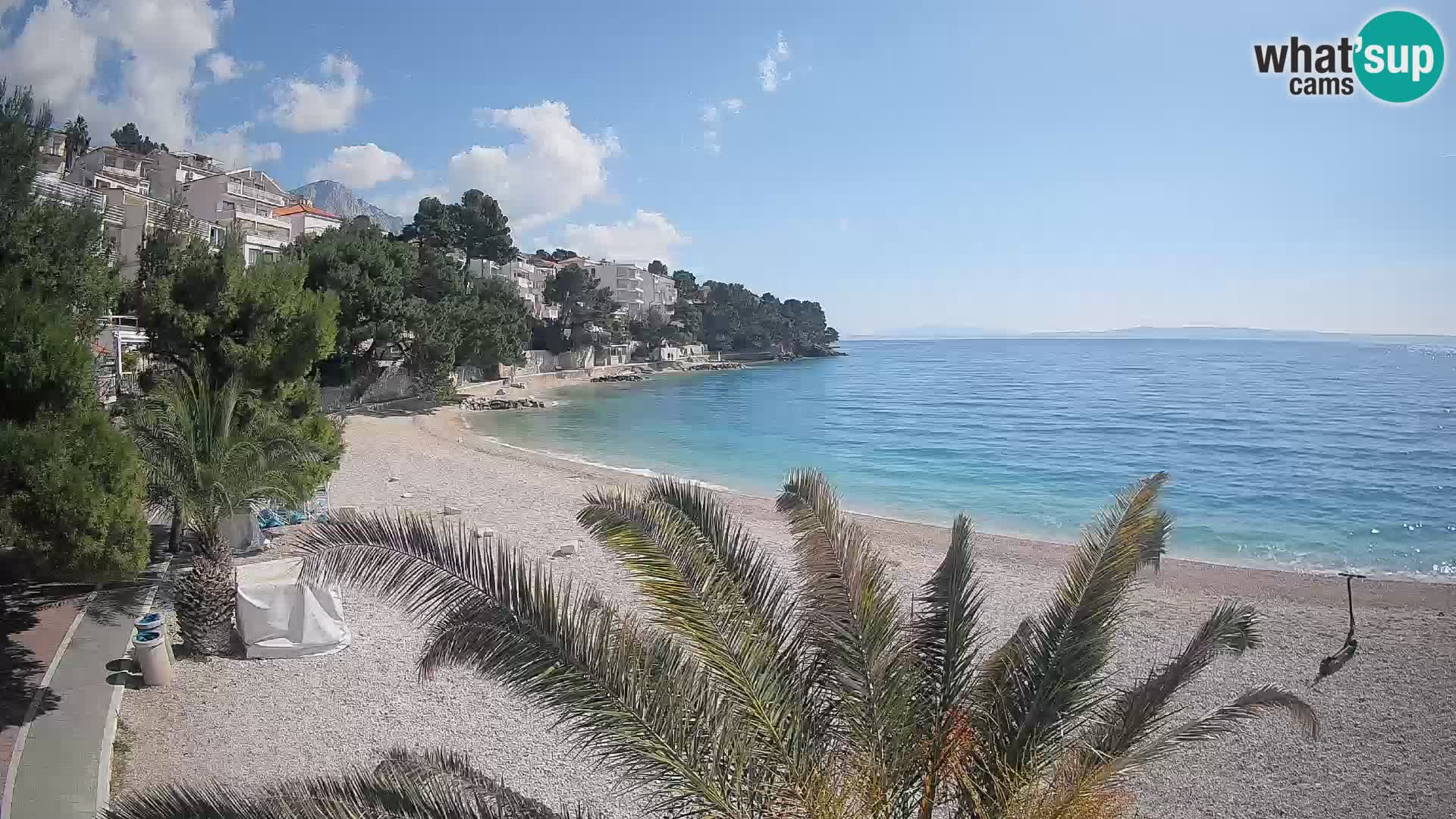 Webcam Lučica Beach Brela – Live View from the Adriatic Coast