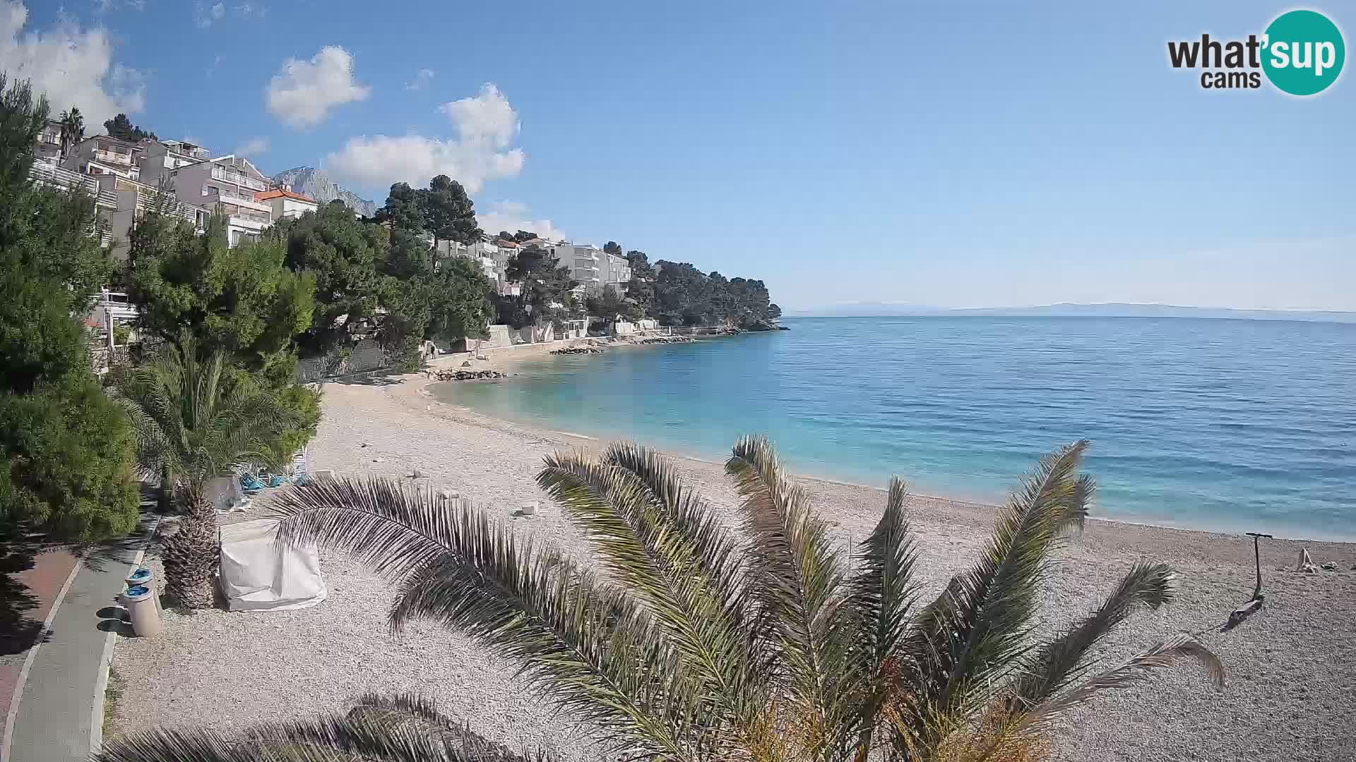 Webcam Lučica Beach Brela – Live View from the Adriatic Coast