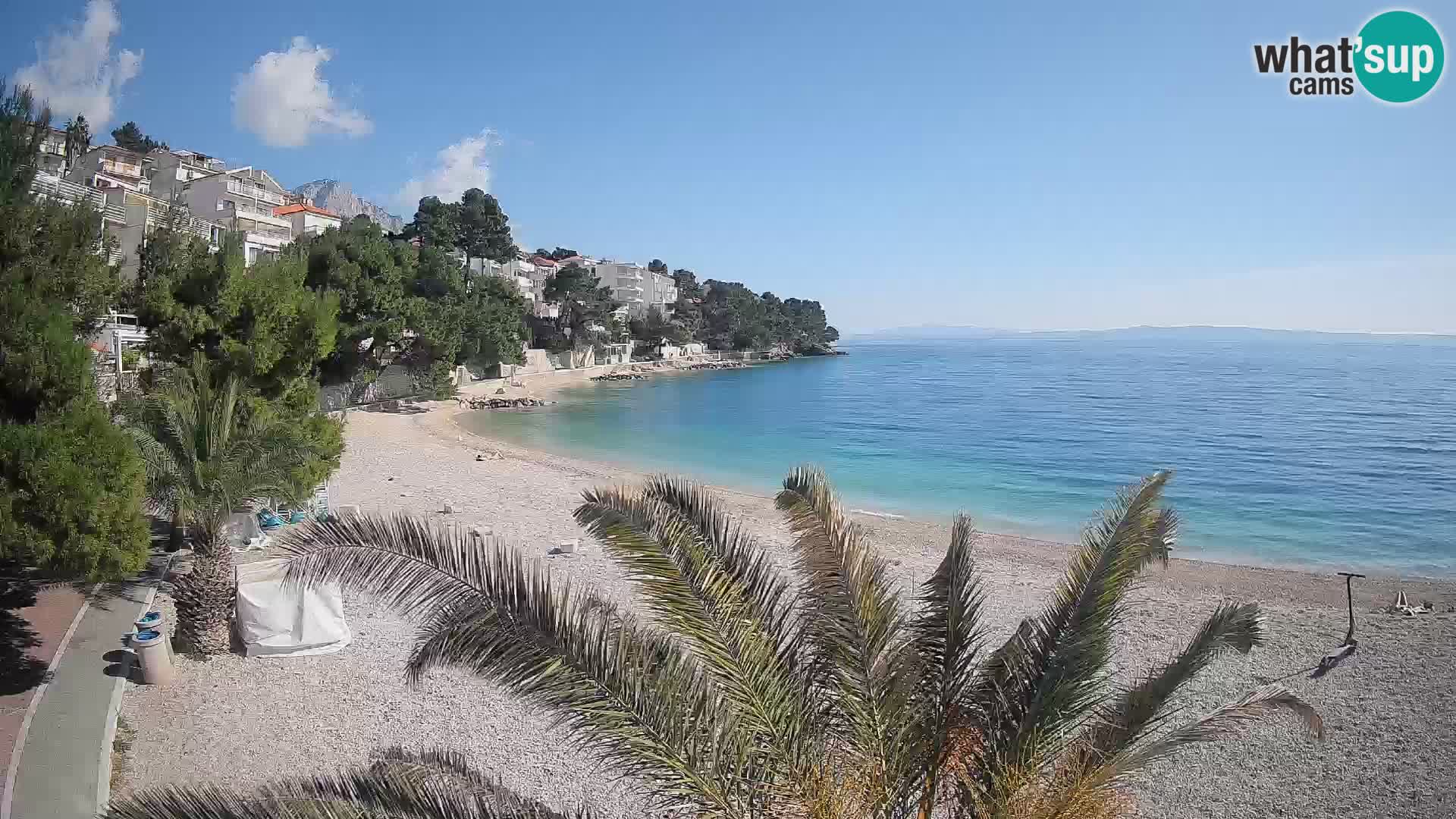 Webcam Lučica Beach Brela – Live View from the Adriatic Coast