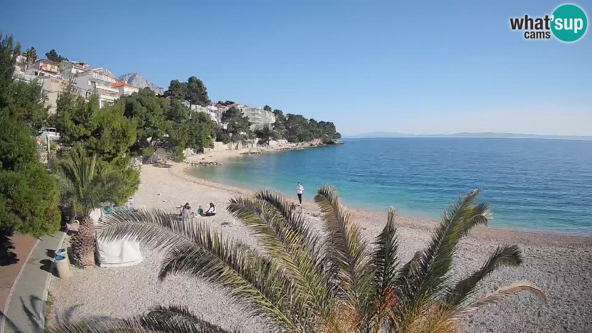 Webcam Lučica Beach Brela – Live View from the Adriatic Coast