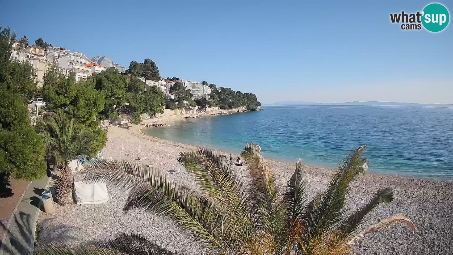 Webcam Lučica Beach Brela – Live View from the Adriatic Coast