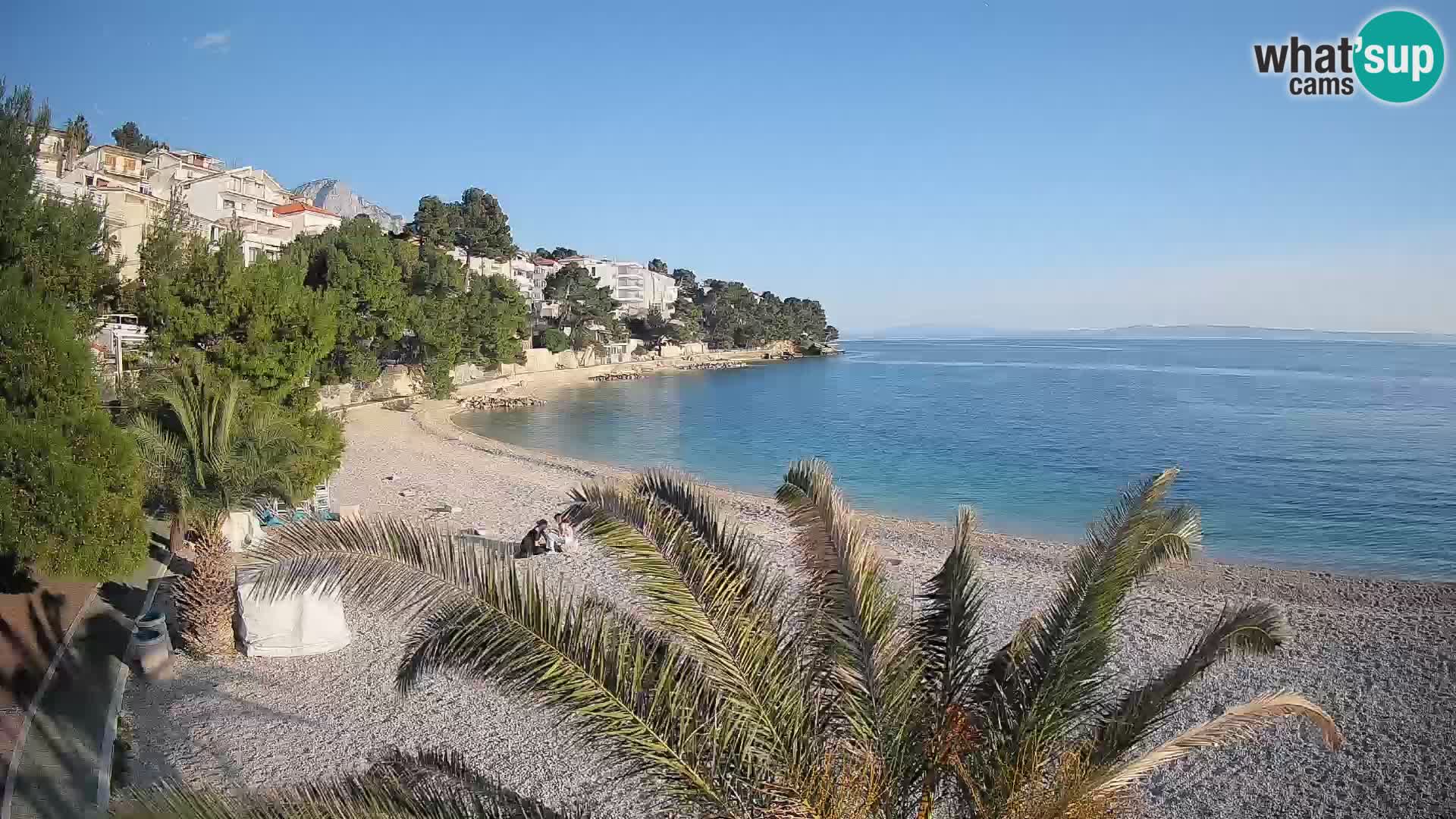 Webcam Lučica Beach Brela – Live View from the Adriatic Coast