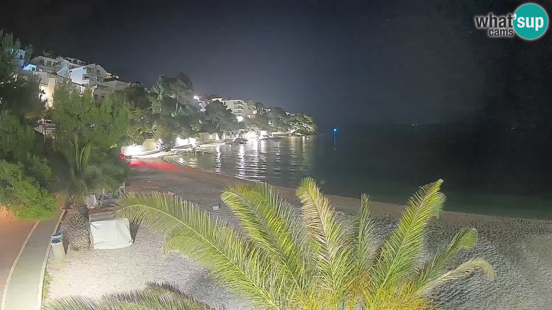 Webcam Lučica Beach Brela – Live View from the Adriatic Coast