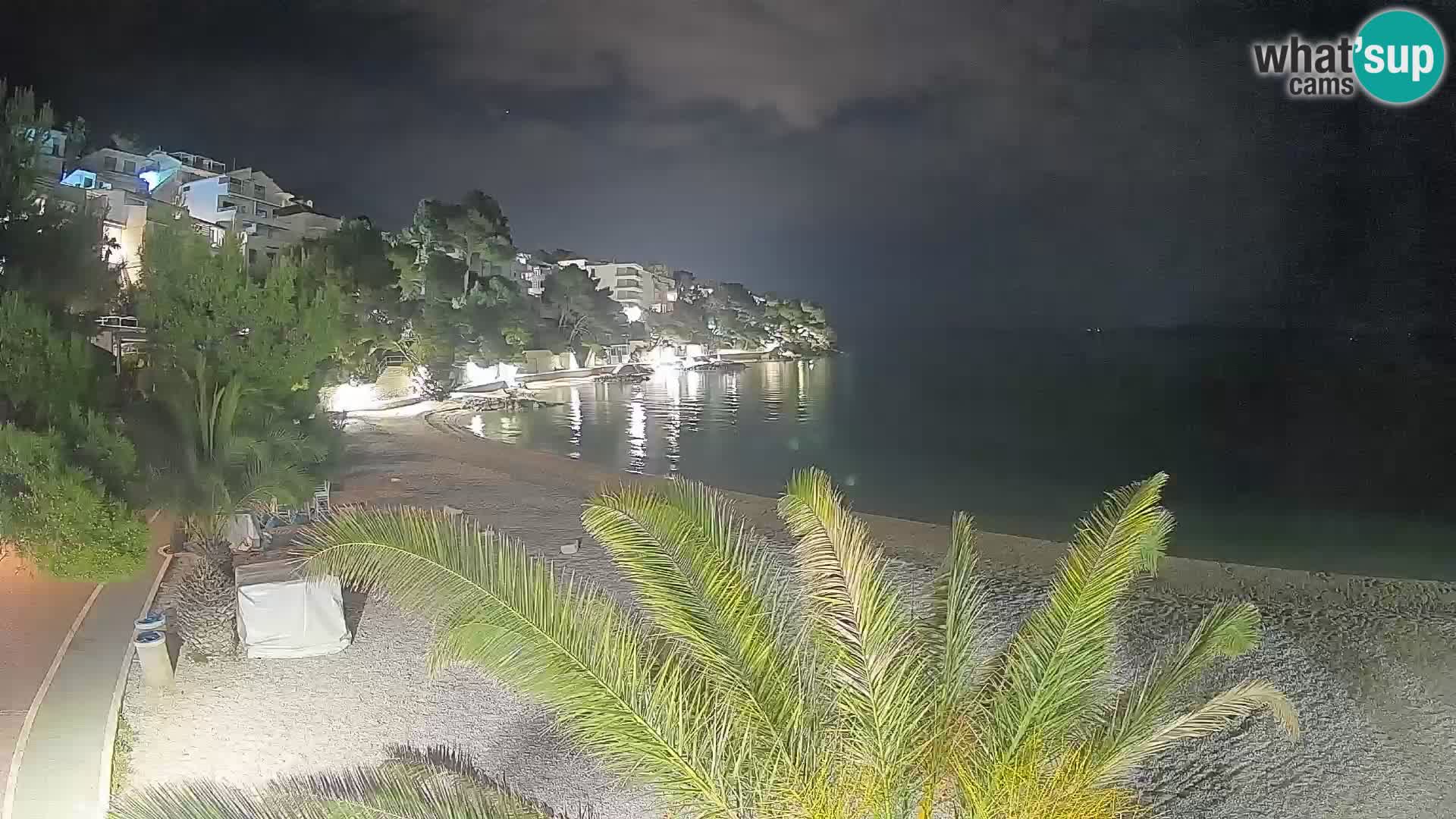Webcam Lučica Beach Brela – Live View from the Adriatic Coast