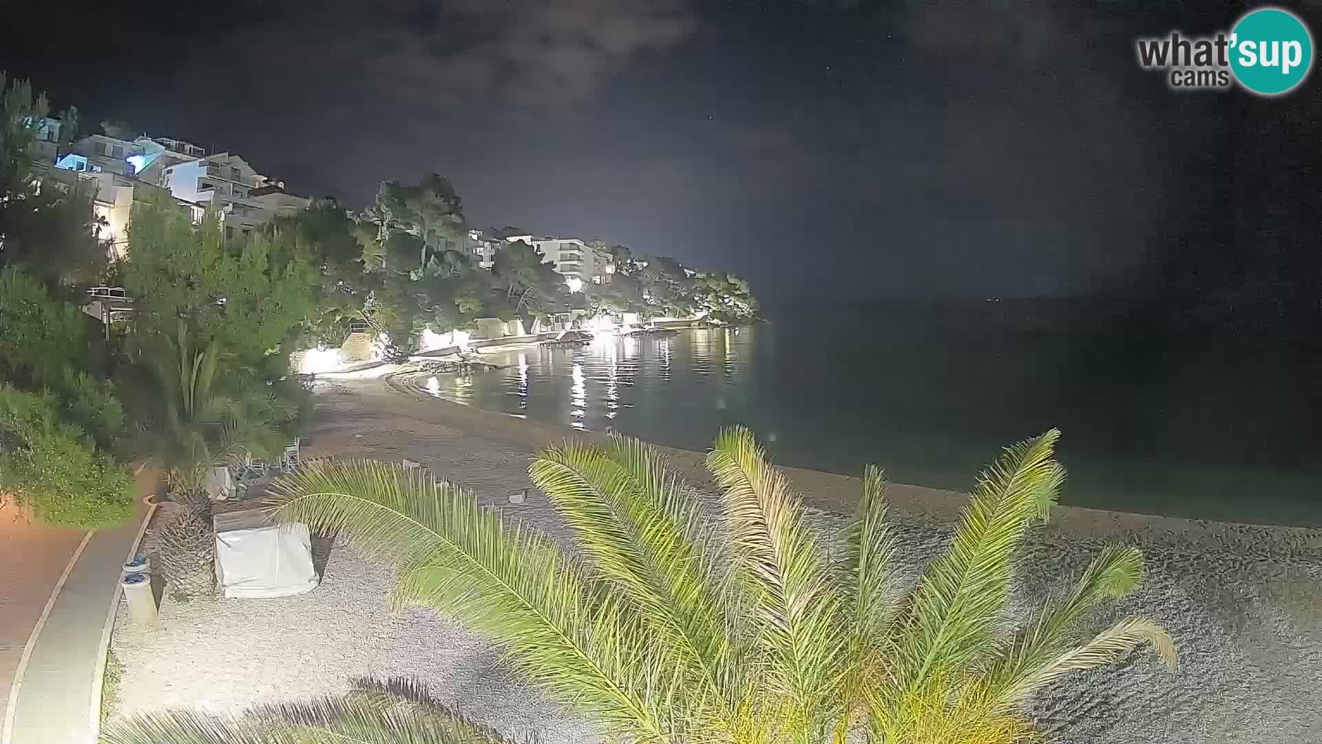 Webcam Playa Lučica Brela – Vista en directo de la costa adriática