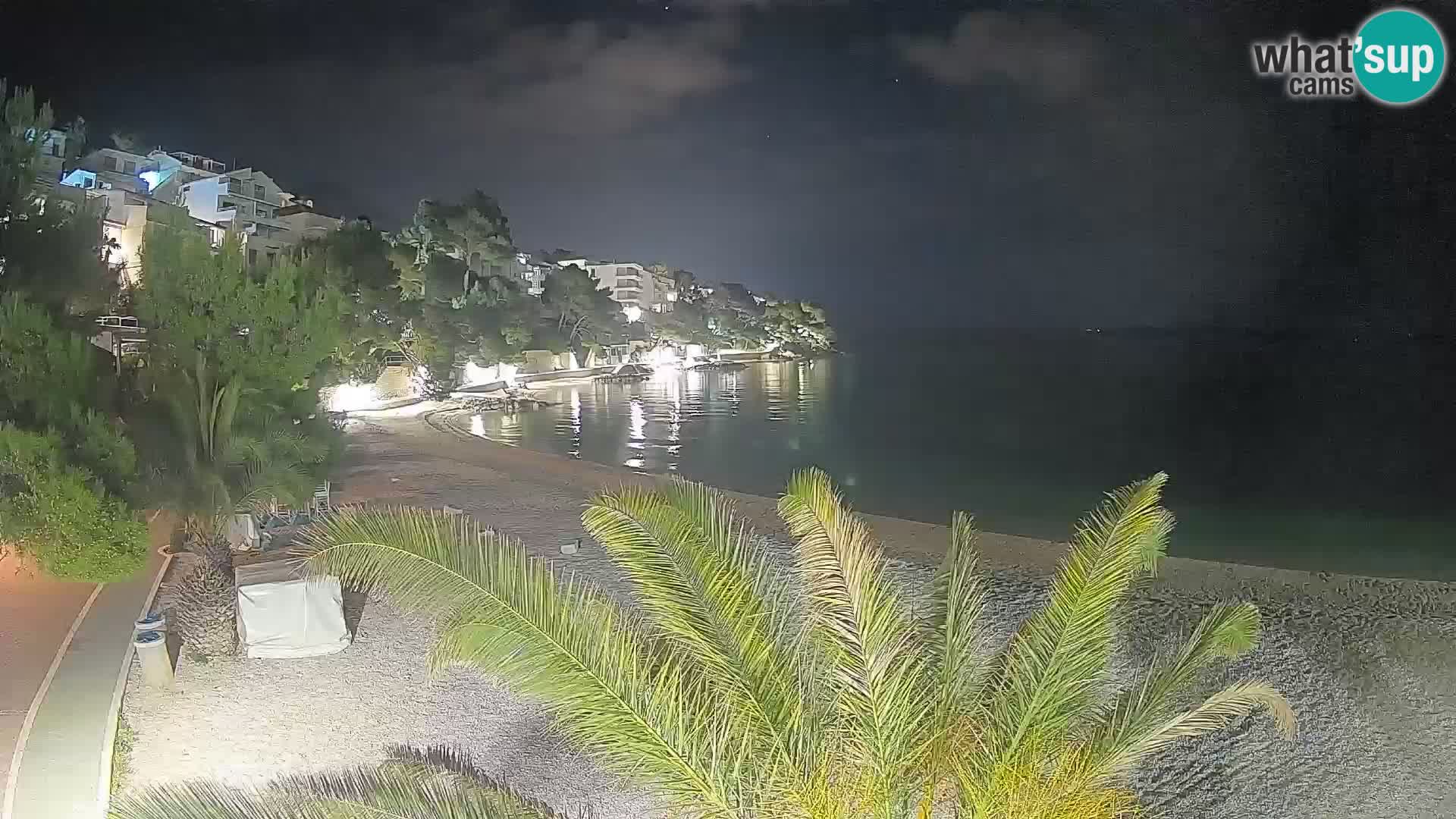 Webcam Playa Lučica Brela – Vista en directo de la costa adriática