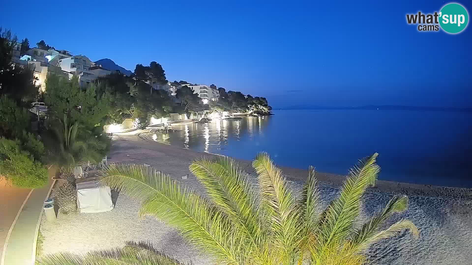 Webcam Lučica Beach Brela – Live View from the Adriatic Coast