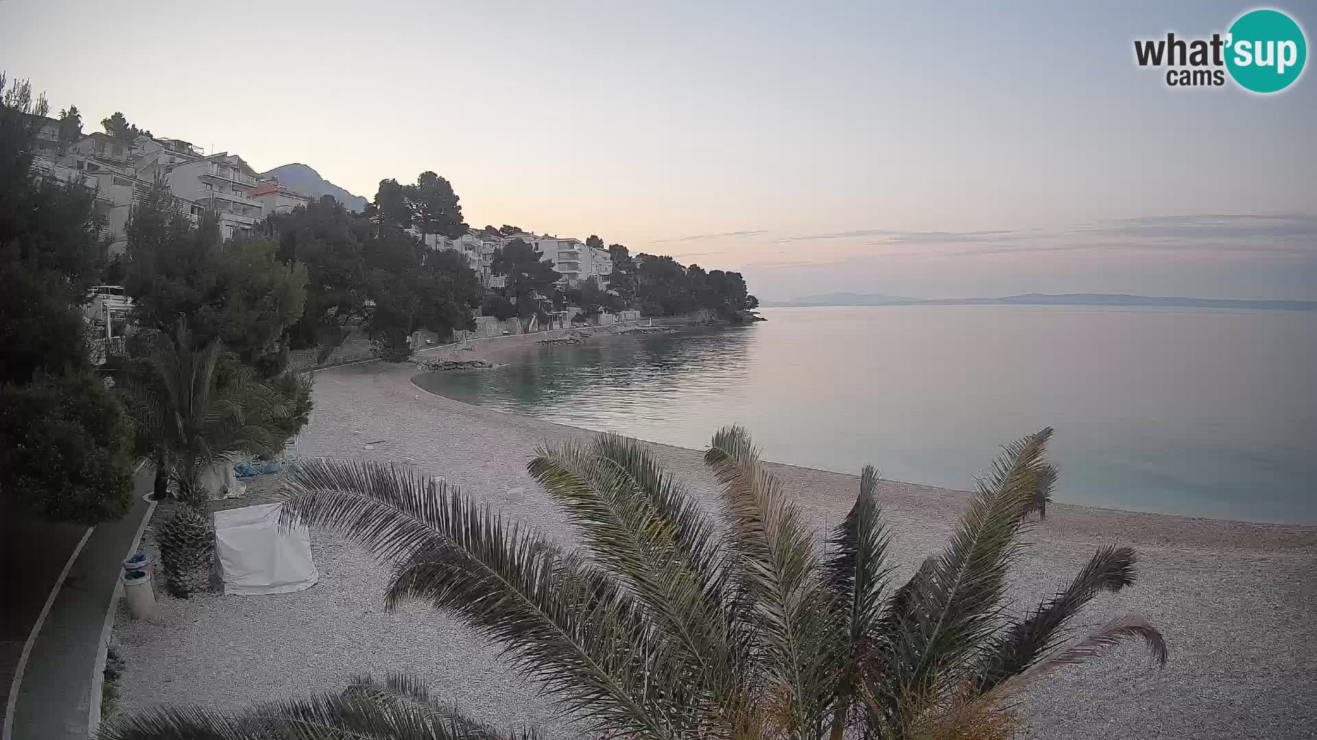Webcam Lučica Beach Brela – Live View from the Adriatic Coast