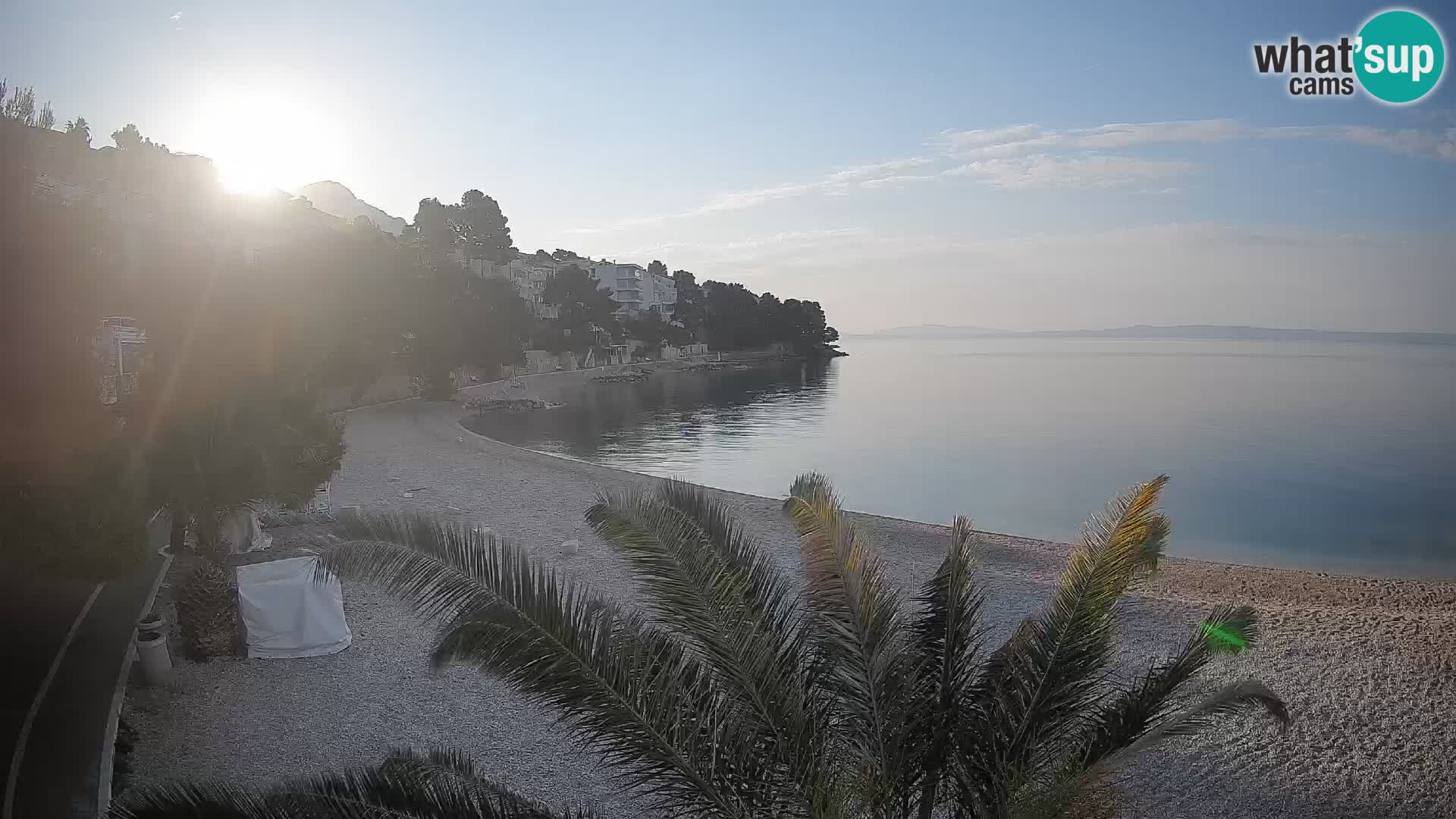 Webcam Lučica Beach Brela – Live View from the Adriatic Coast