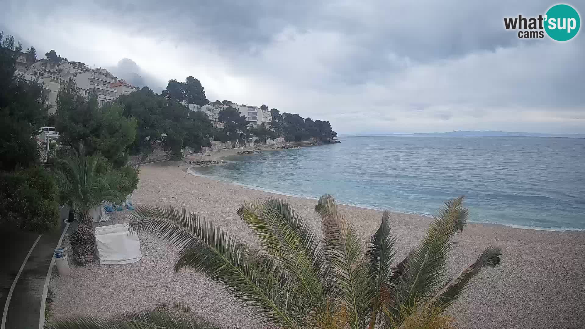 Webcam Lučica Beach Brela – Live View from the Adriatic Coast