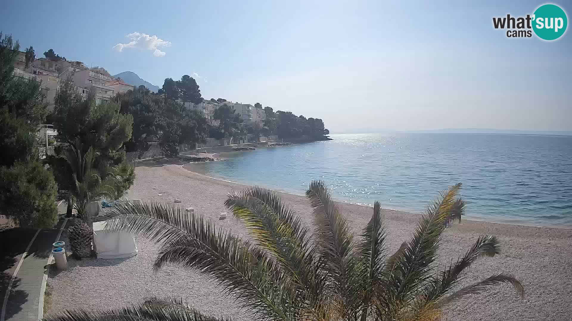 Webcam Lučica Beach Brela – Live View from the Adriatic Coast