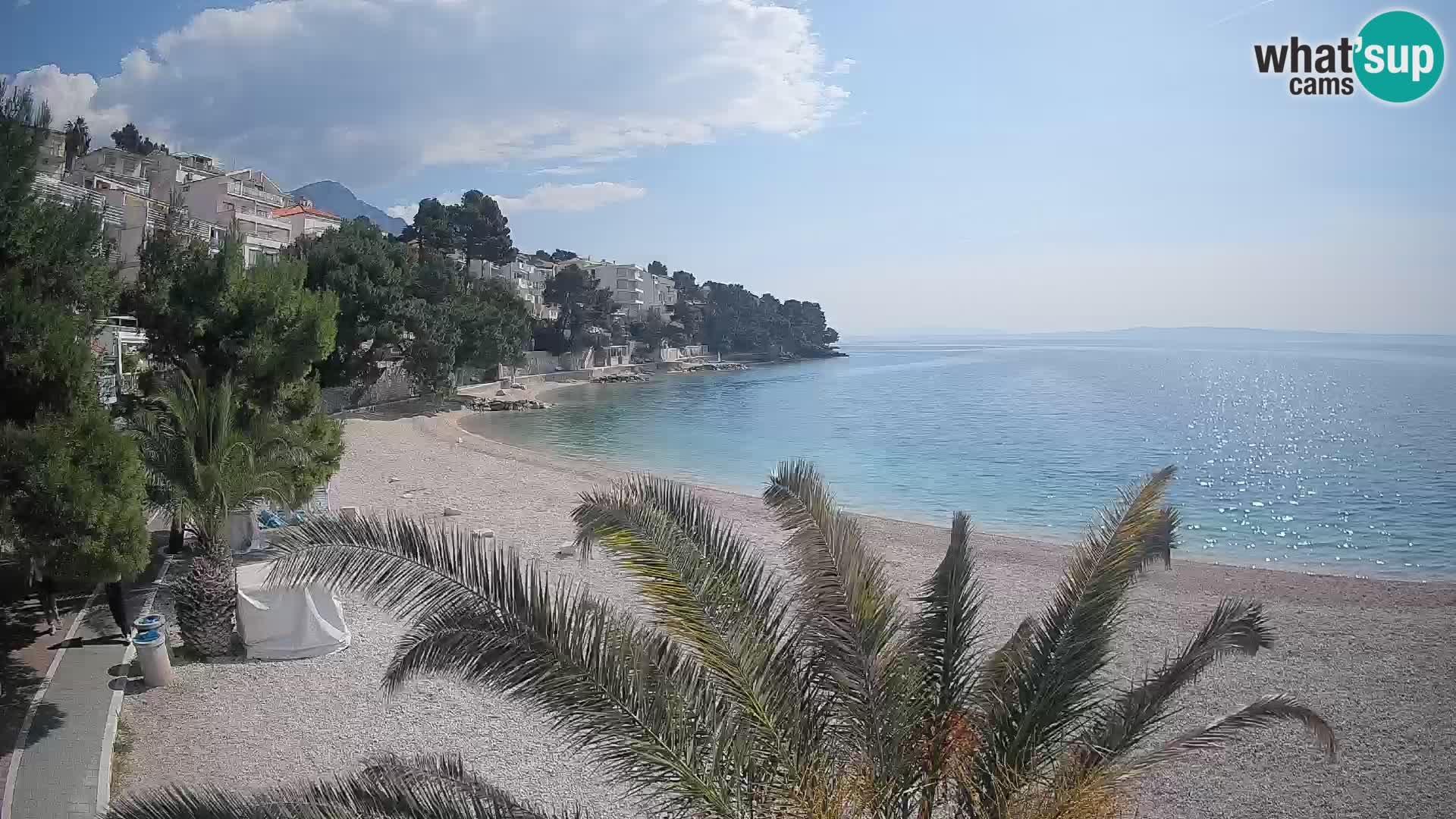 Webcam Lučica Beach Brela – Live View from the Adriatic Coast