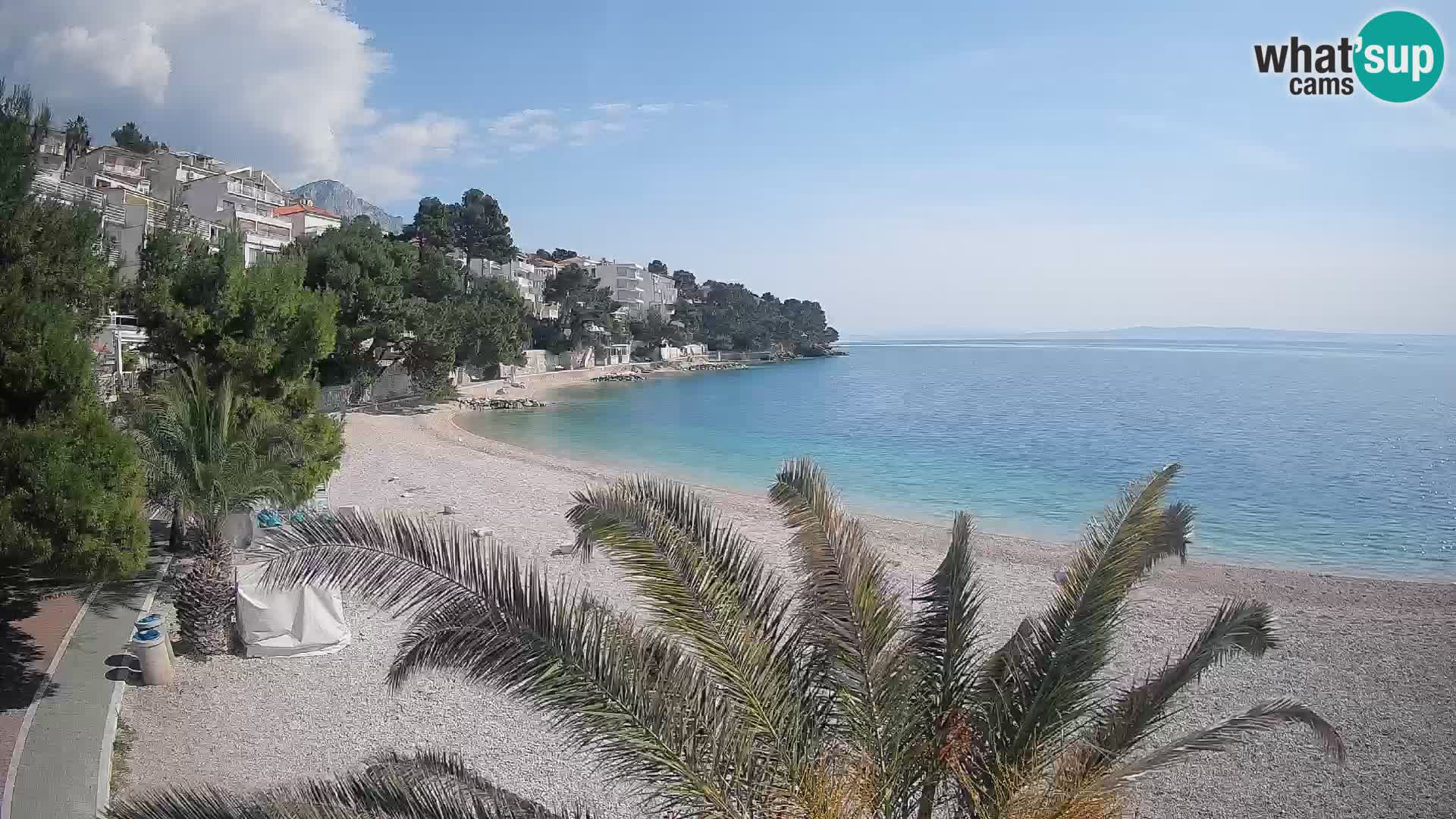 Webcam Lučica Beach Brela – Live View from the Adriatic Coast