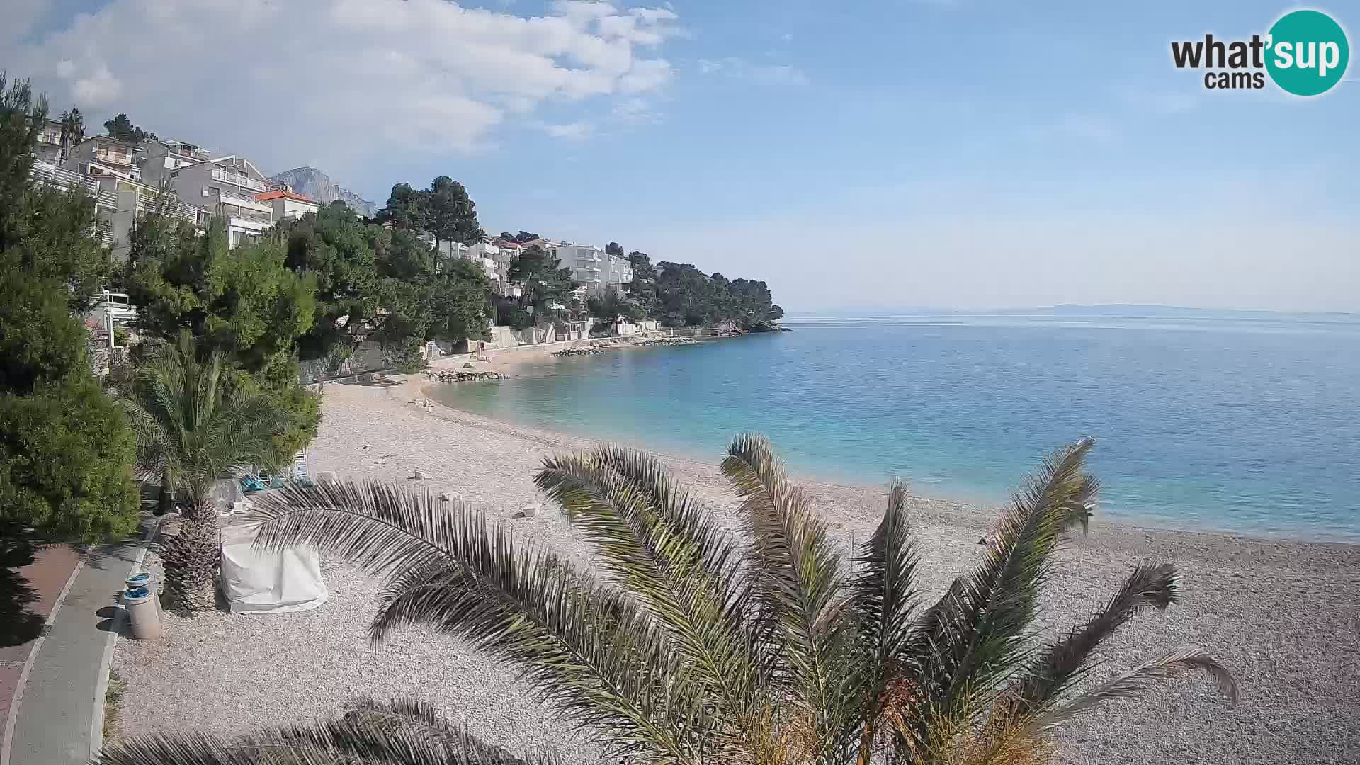 Webcam Lučica Beach Brela – Live View from the Adriatic Coast