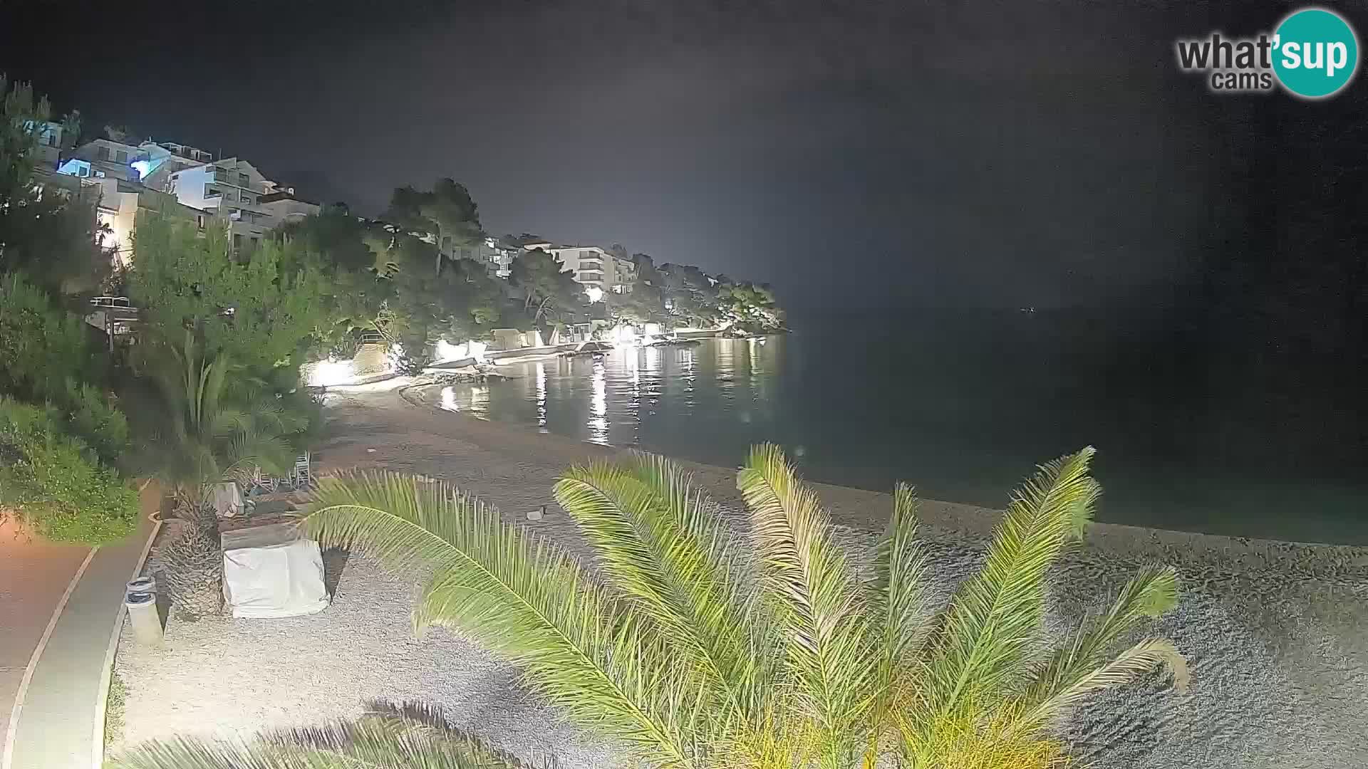 Webcam Playa Lučica Brela – Vista en directo de la costa adriática