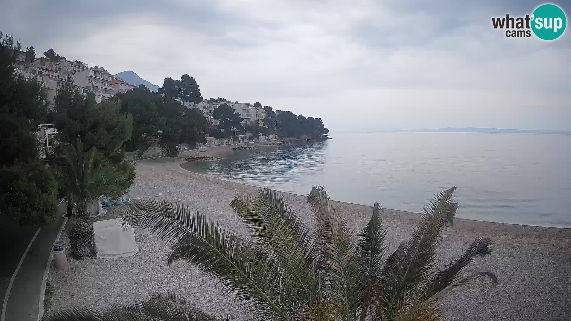 Webcam Lučica Beach Brela – Live View from the Adriatic Coast