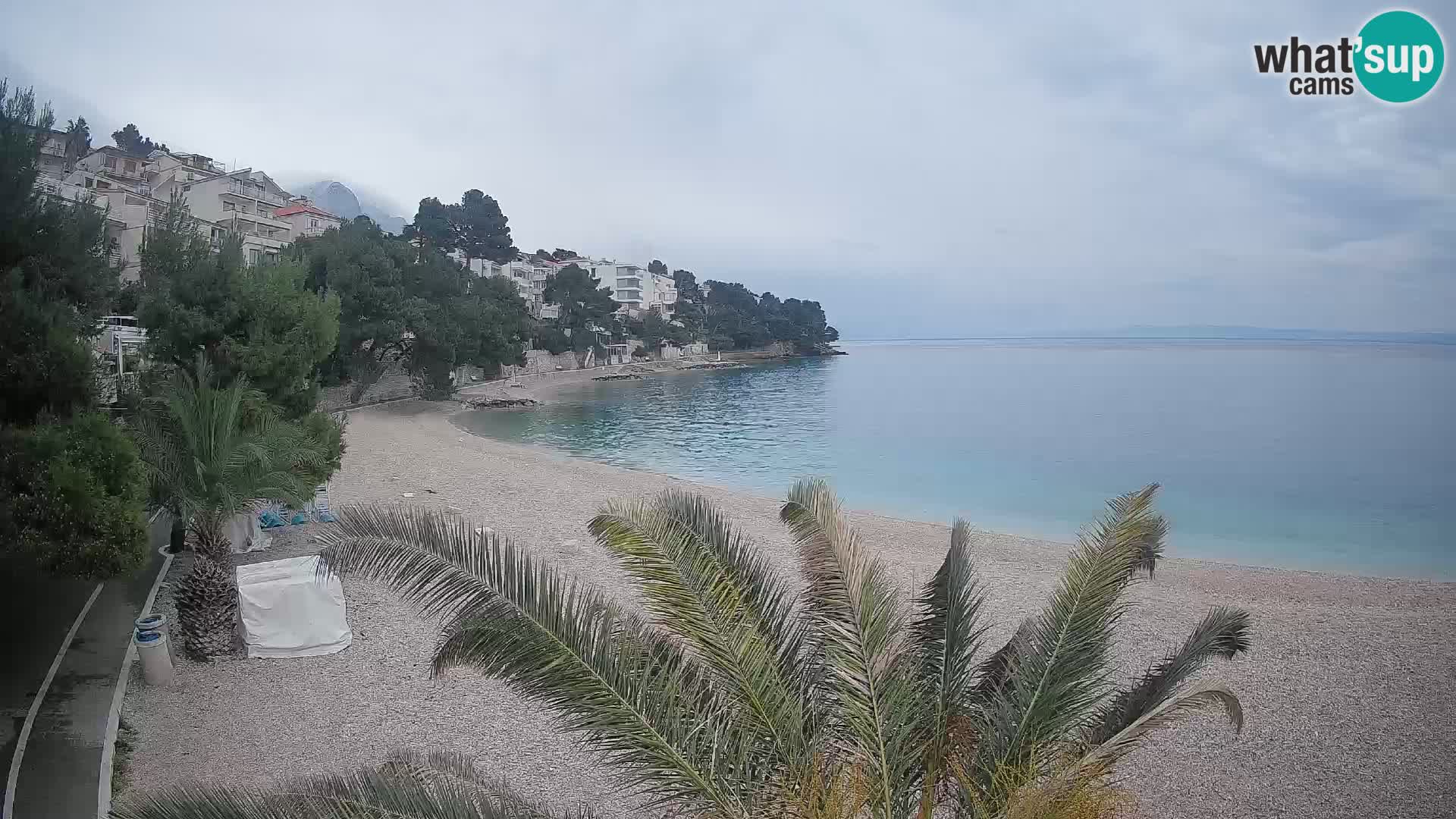 Webcam Lučica Beach Brela – Live View from the Adriatic Coast