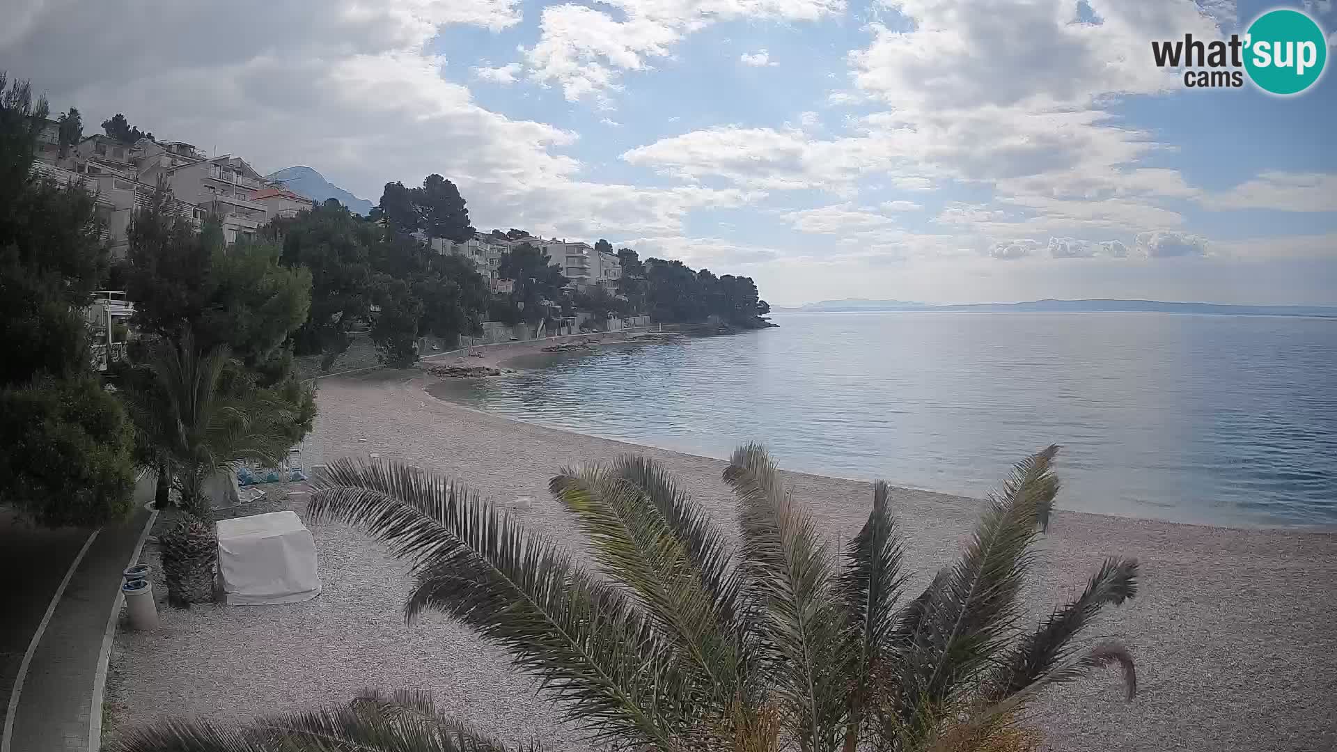 Webcam Playa Lučica Brela – Vista en directo de la costa adriática