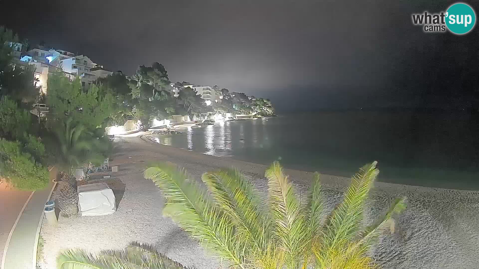 Webcam Playa Lučica Brela – Vista en directo de la costa adriática