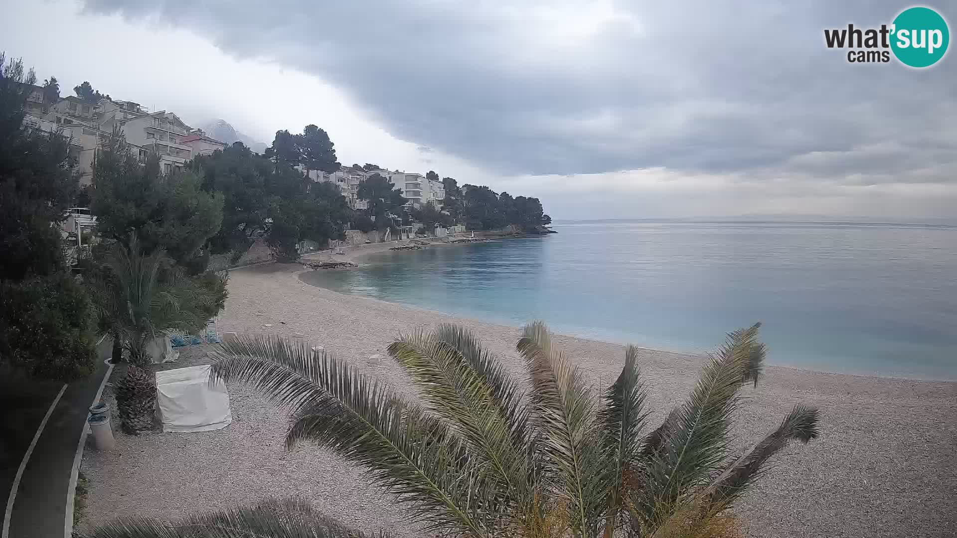 Webcam Lučica Beach Brela – Live View from the Adriatic Coast