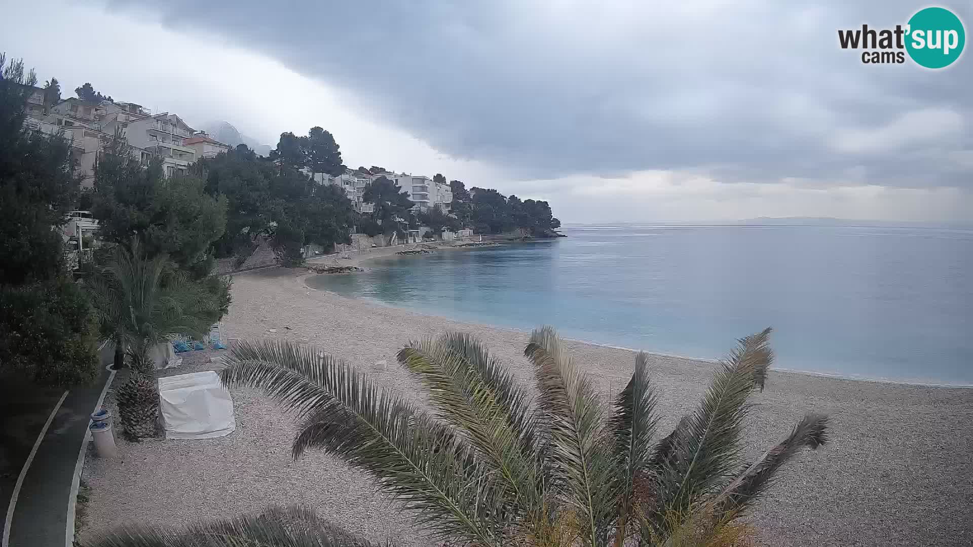 Webcam Lučica Beach Brela – Live View from the Adriatic Coast