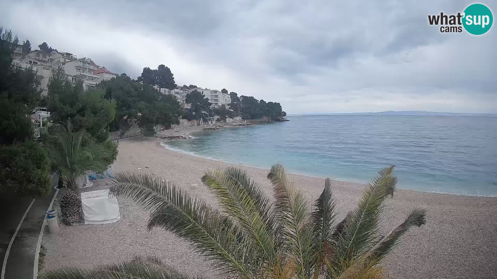 Webcam Lučica Beach Brela – Live View from the Adriatic Coast
