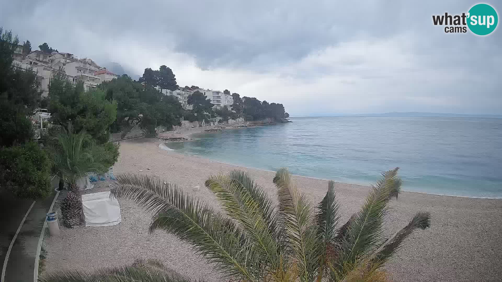 Webcam Lučica Beach Brela – Live View from the Adriatic Coast