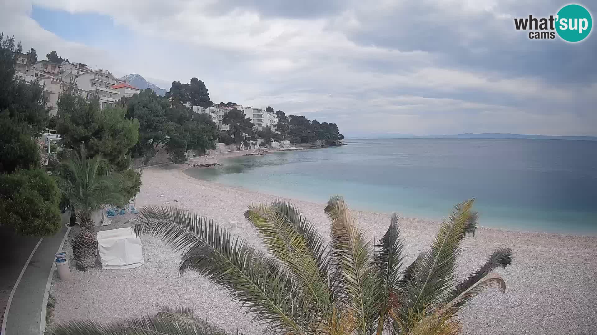 Webcam Playa Lučica Brela – Vista en directo de la costa adriática