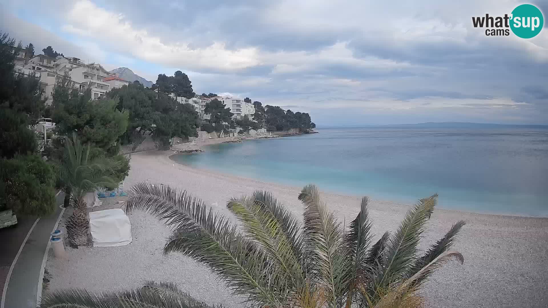 Webcam Playa Lučica Brela – Vista en directo de la costa adriática