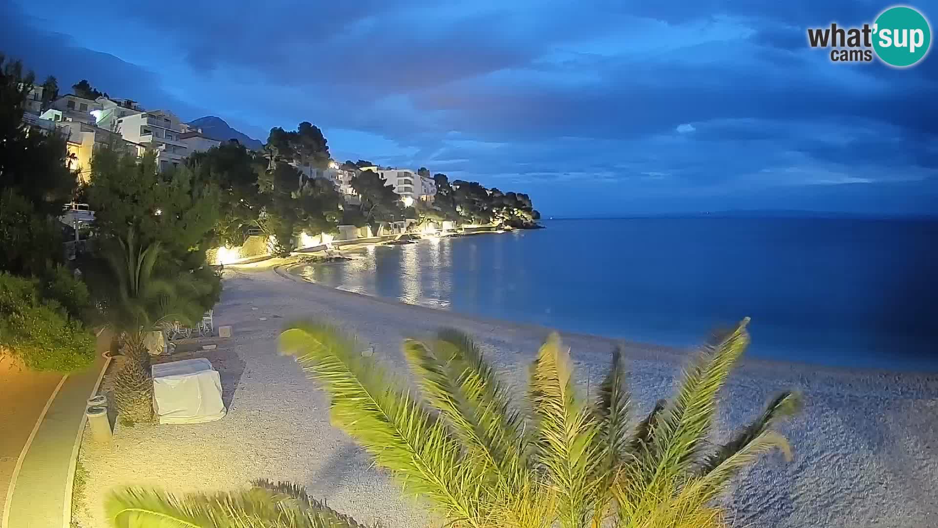 Webcam Lučica Beach Brela – Live View from the Adriatic Coast