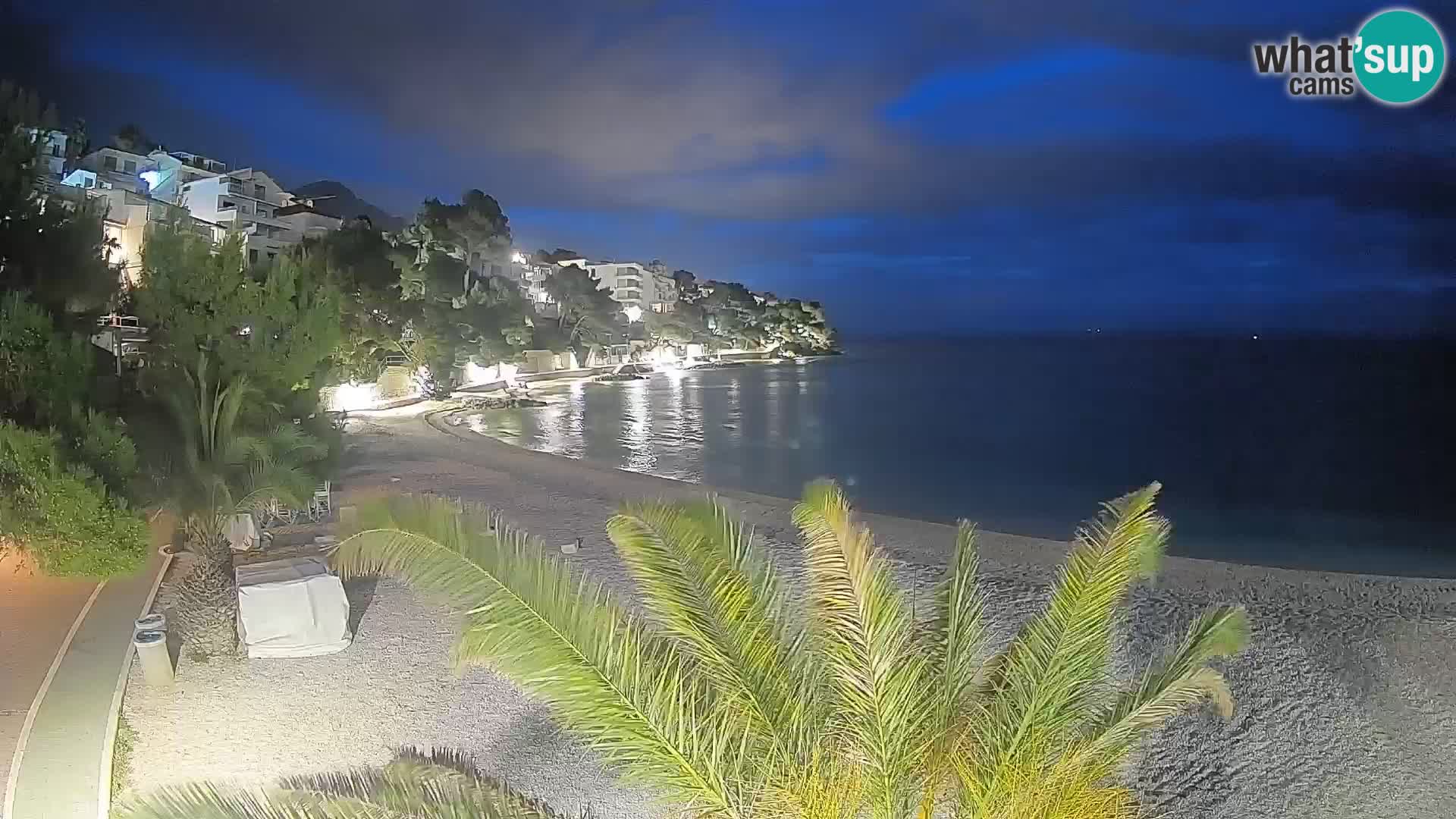 Webcam Playa Lučica Brela – Vista en directo de la costa adriática