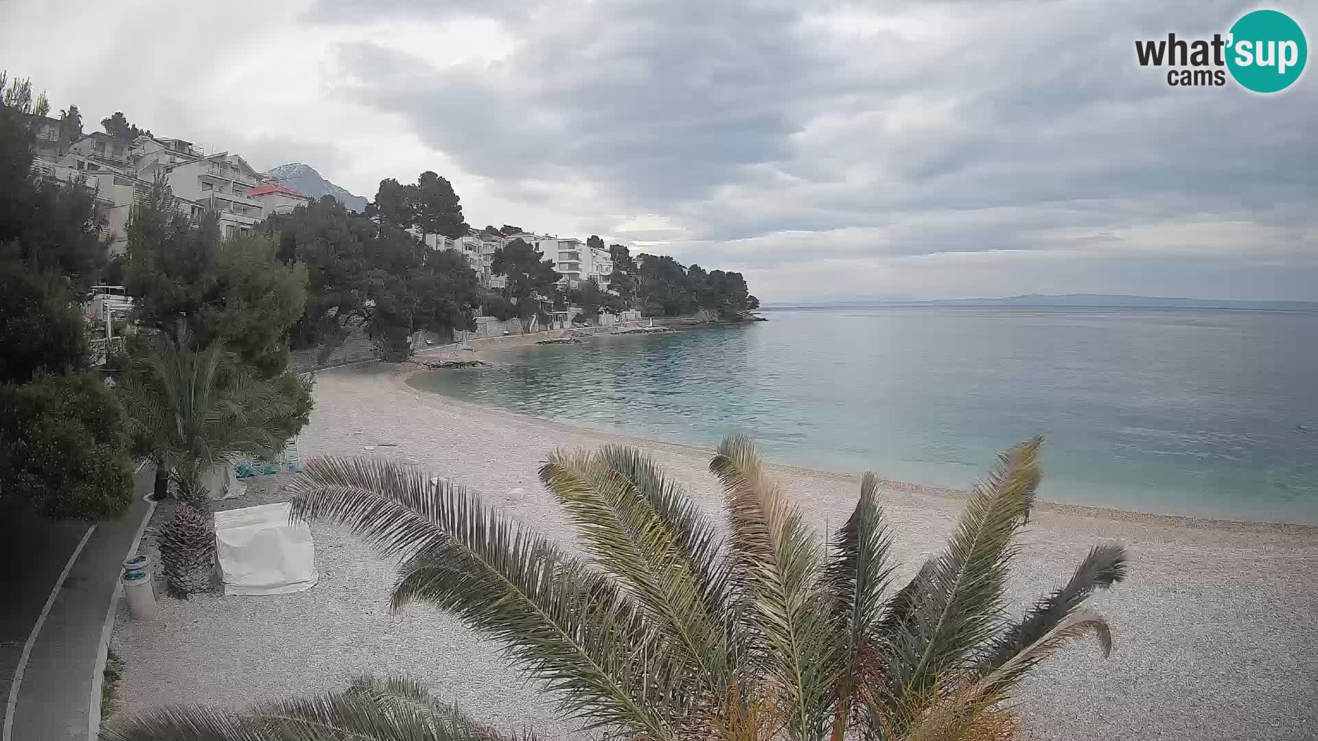 Webcam Lučica Beach Brela – Live View from the Adriatic Coast