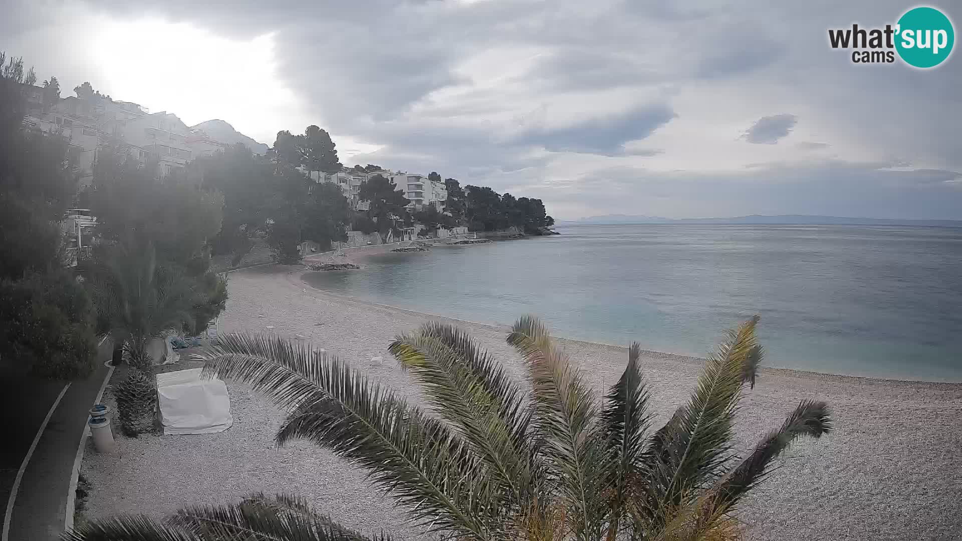 Webcam Spiaggia Lučica Brela – Vista live sulla costa adriatica